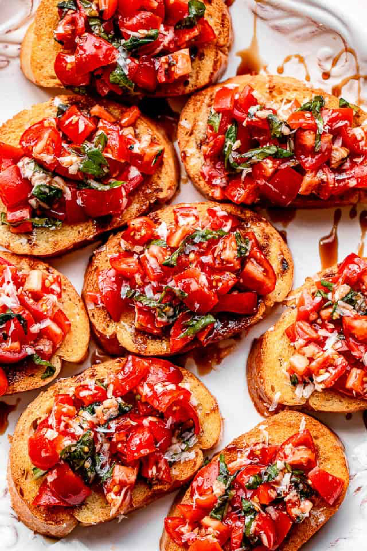 Cheap Party Food - Bruschetta with Tomatoes and Basil