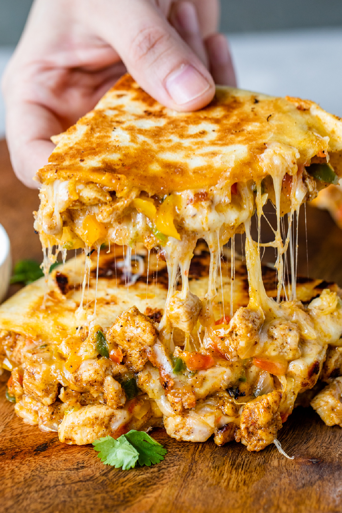 Cheap Party Food Ideas - Chicken Quesadillas with Basic Ingredients