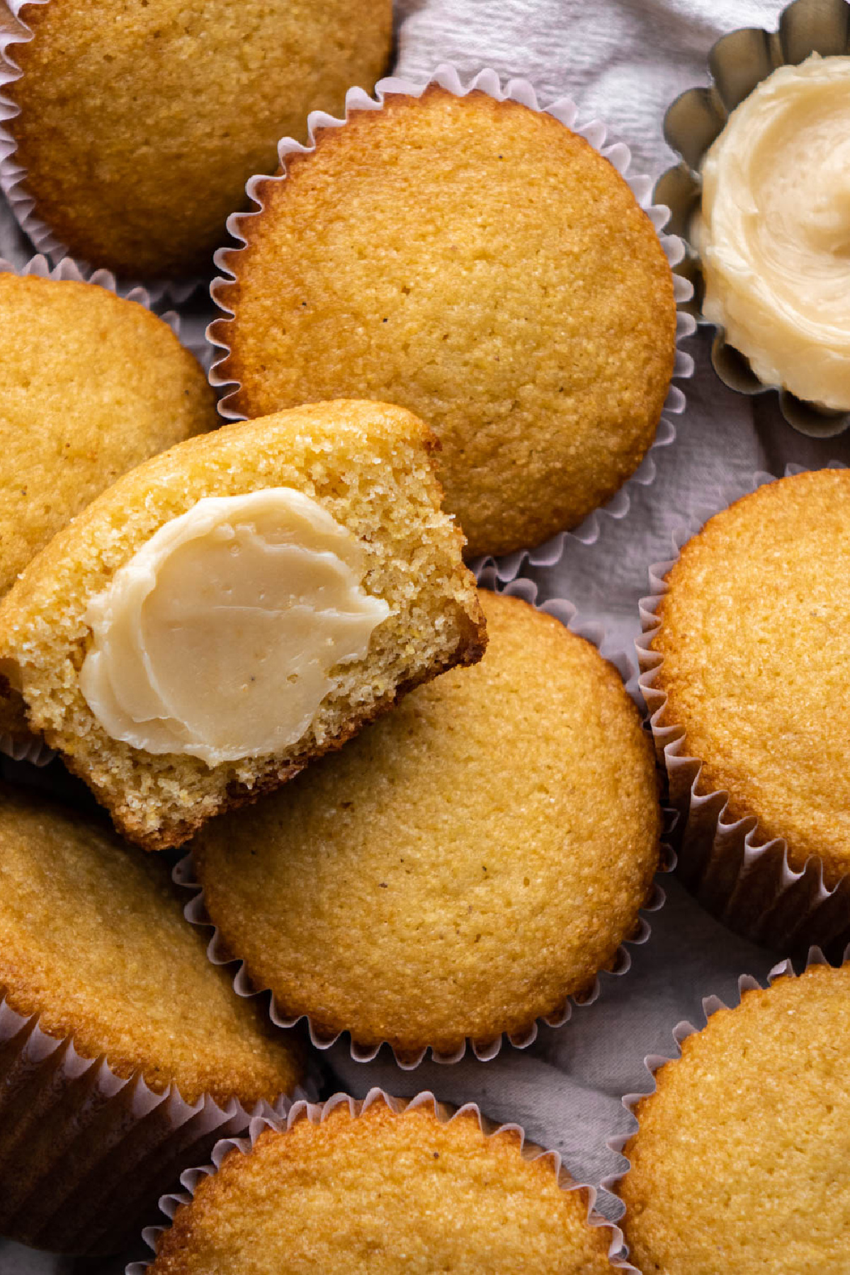 Cheap Party Food Ideas - Cornbread Muffins with Honey Butter