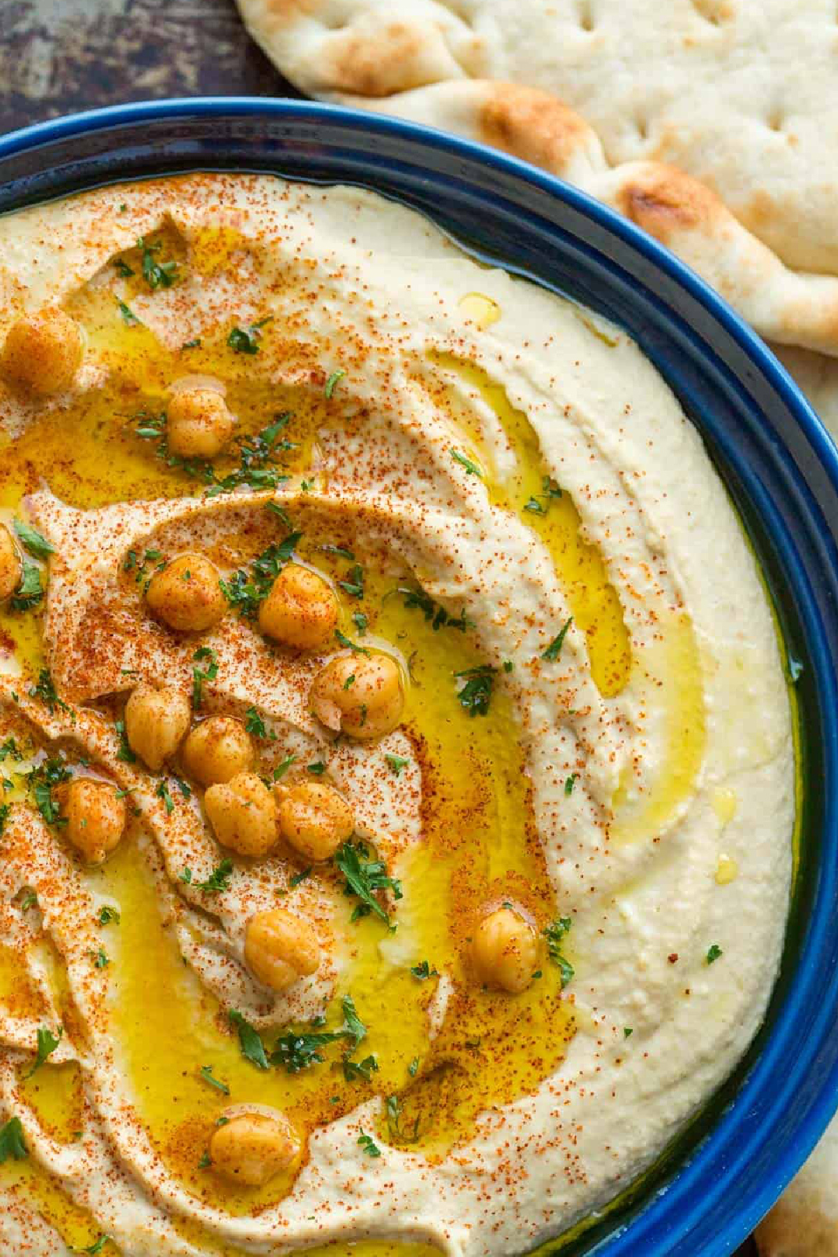 Cheap Party Food Ideas - Greek Hummus with Pita Bread