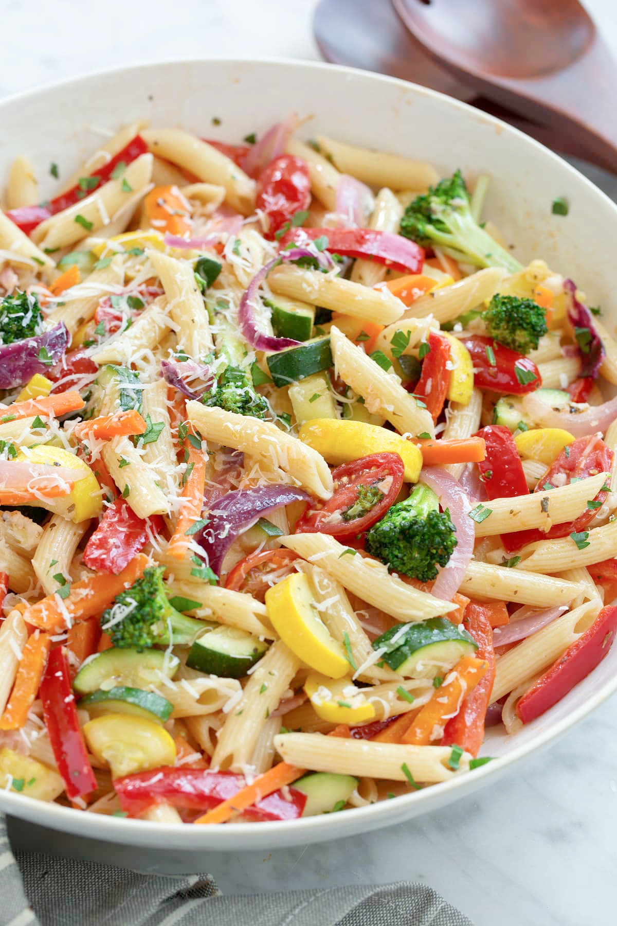 Cheap Party Food Ideas - Pasta Salad with Vegetables