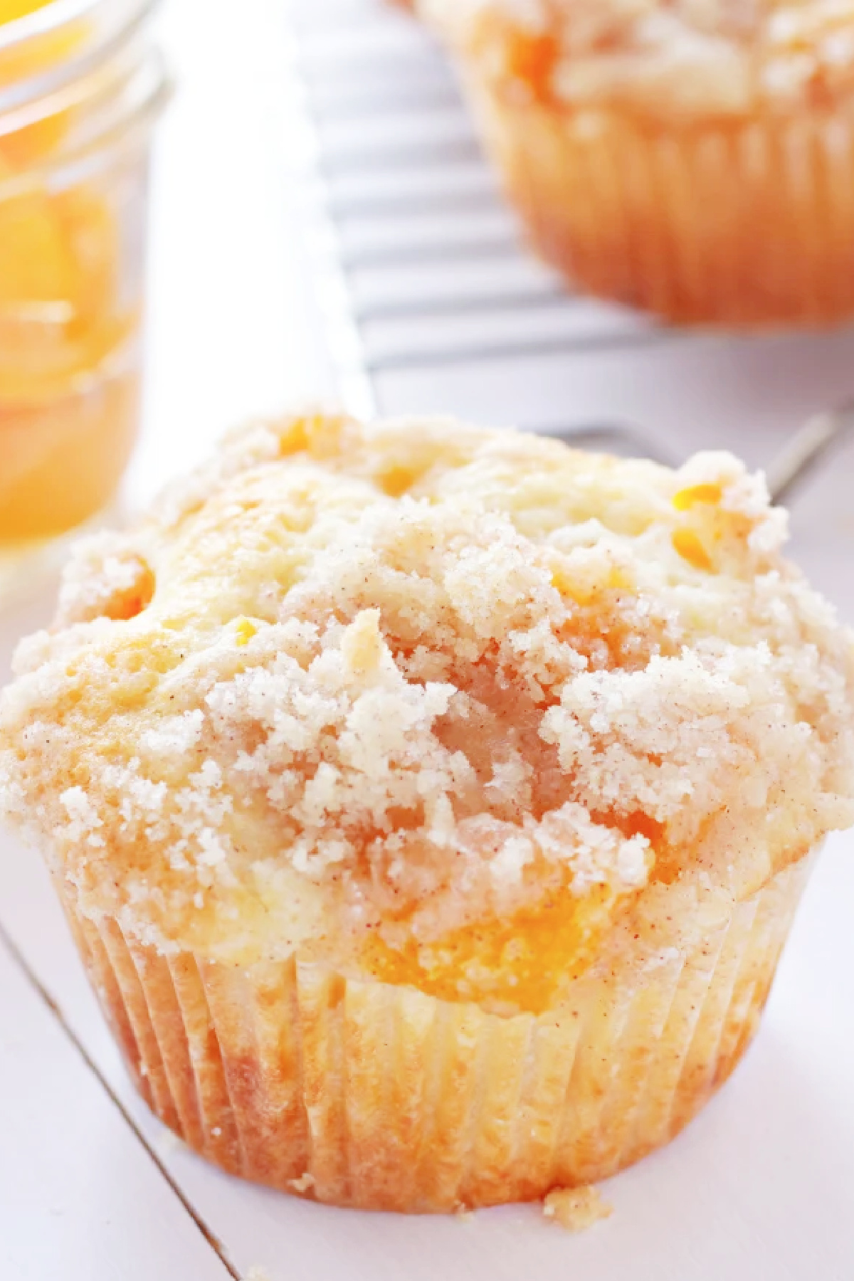 Cheap Party Food Ideas - Peach Cobbler Muffins
