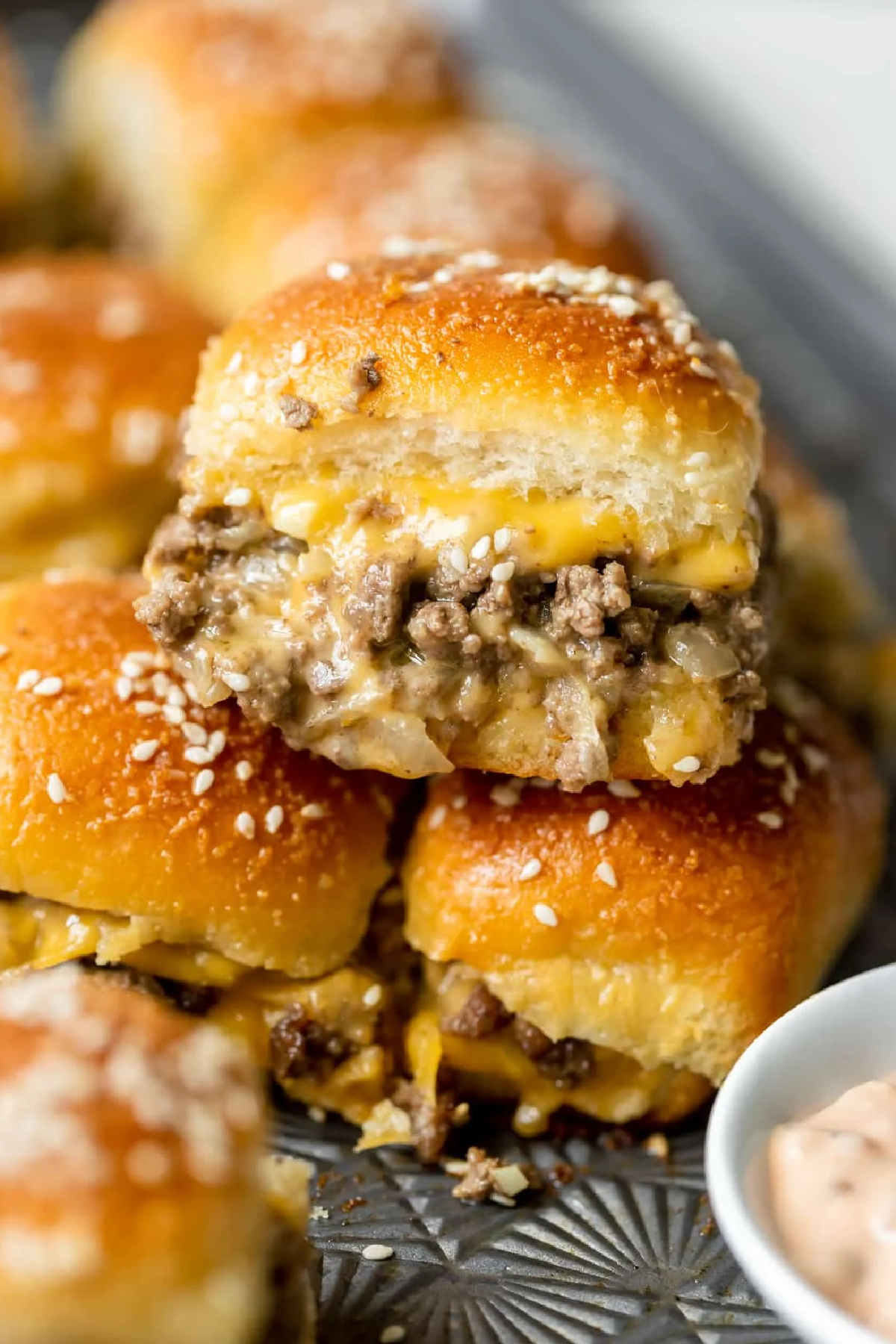 Cheap Party Food Ideas - Slider Burgers with Basic Toppings