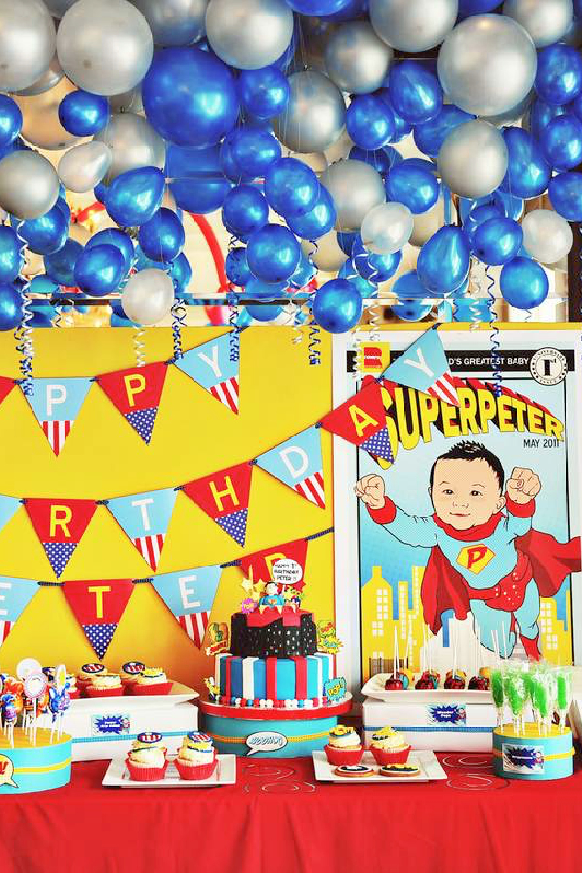 Superhero 1st Birthday Parties