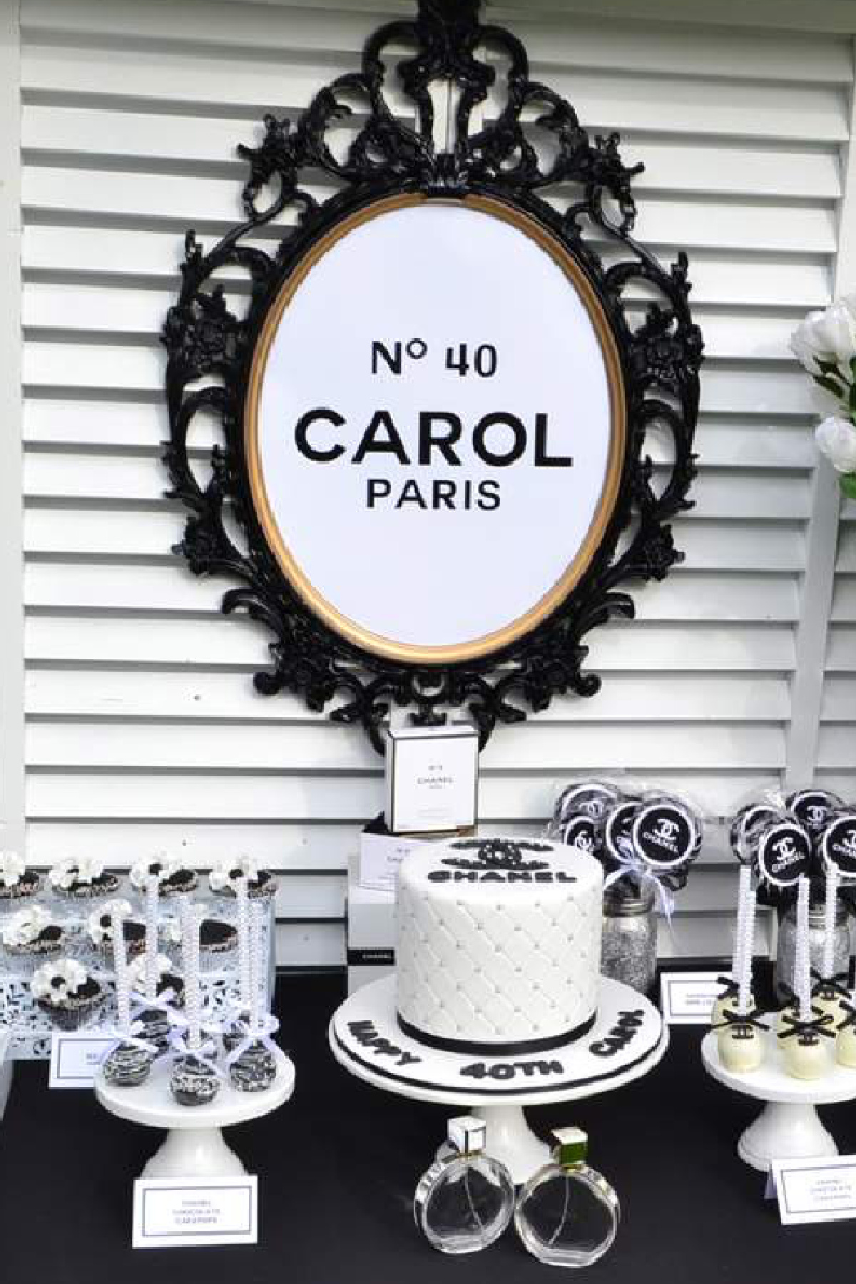 Chanel themed 40th Birthday Party
