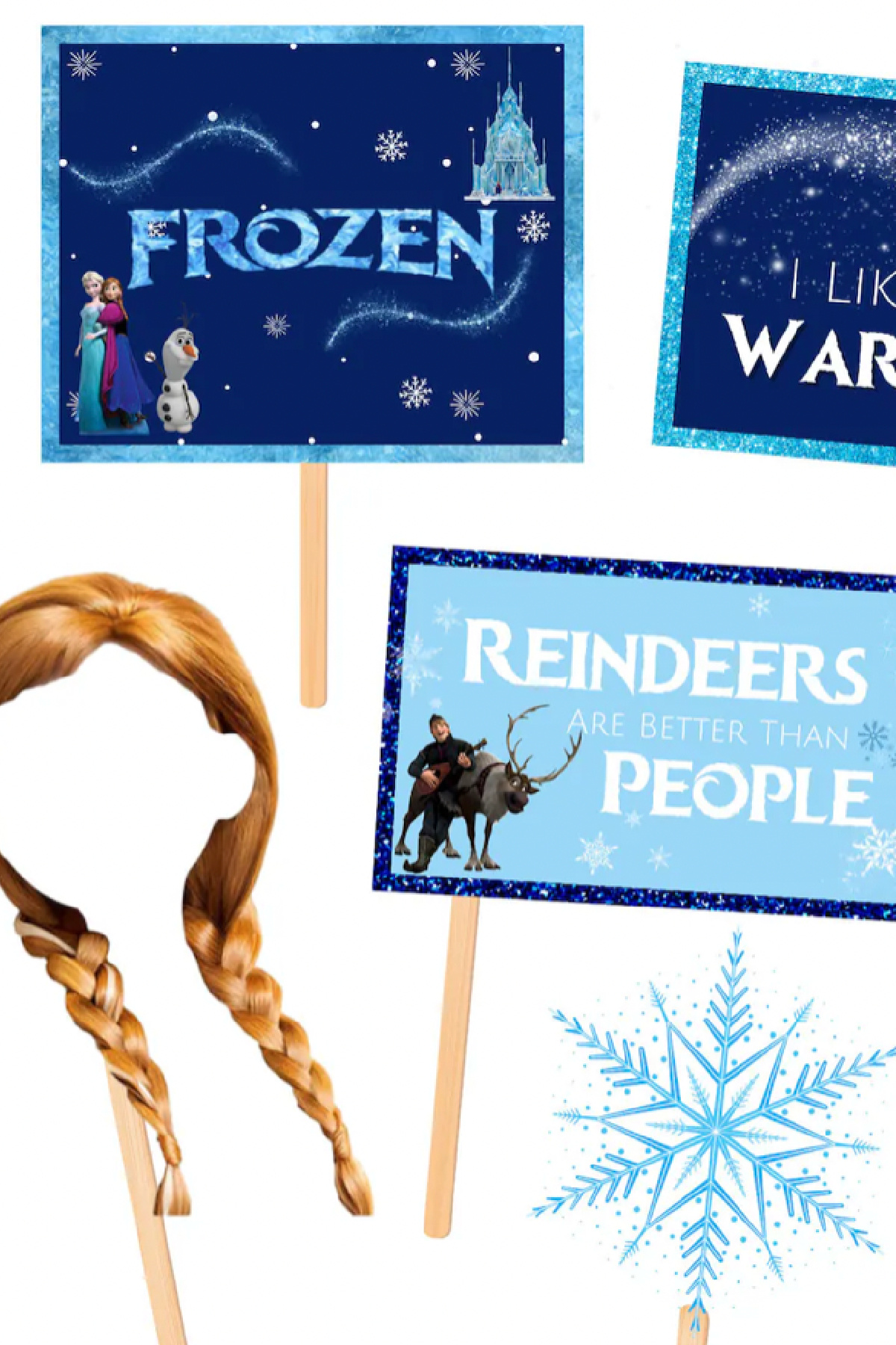 Printable Frozen Photo Booth Props 