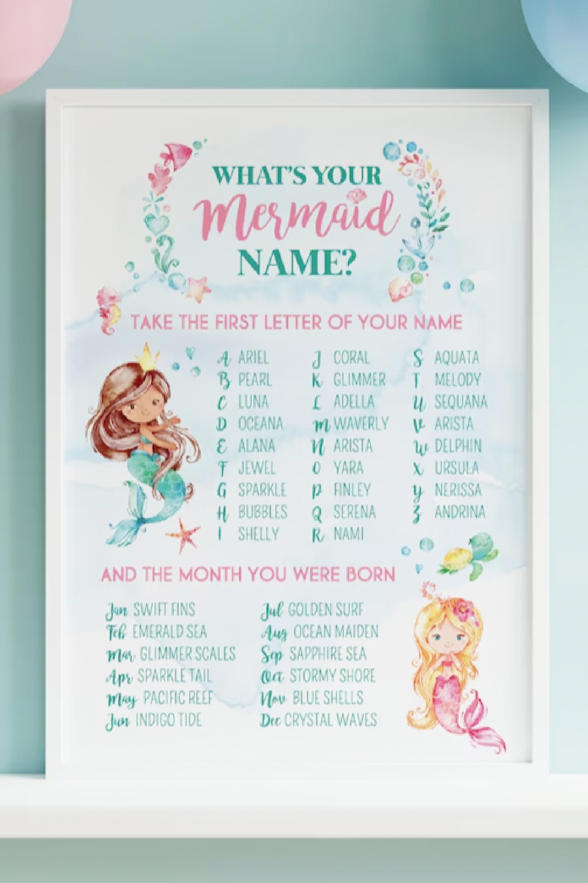 What's Your Mermaid Name?