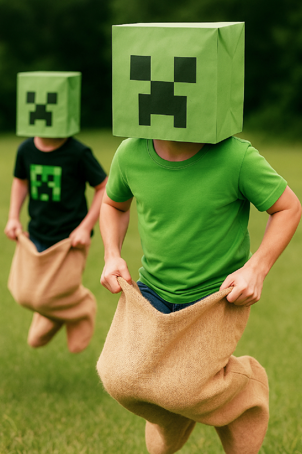 Creeper Sack Race