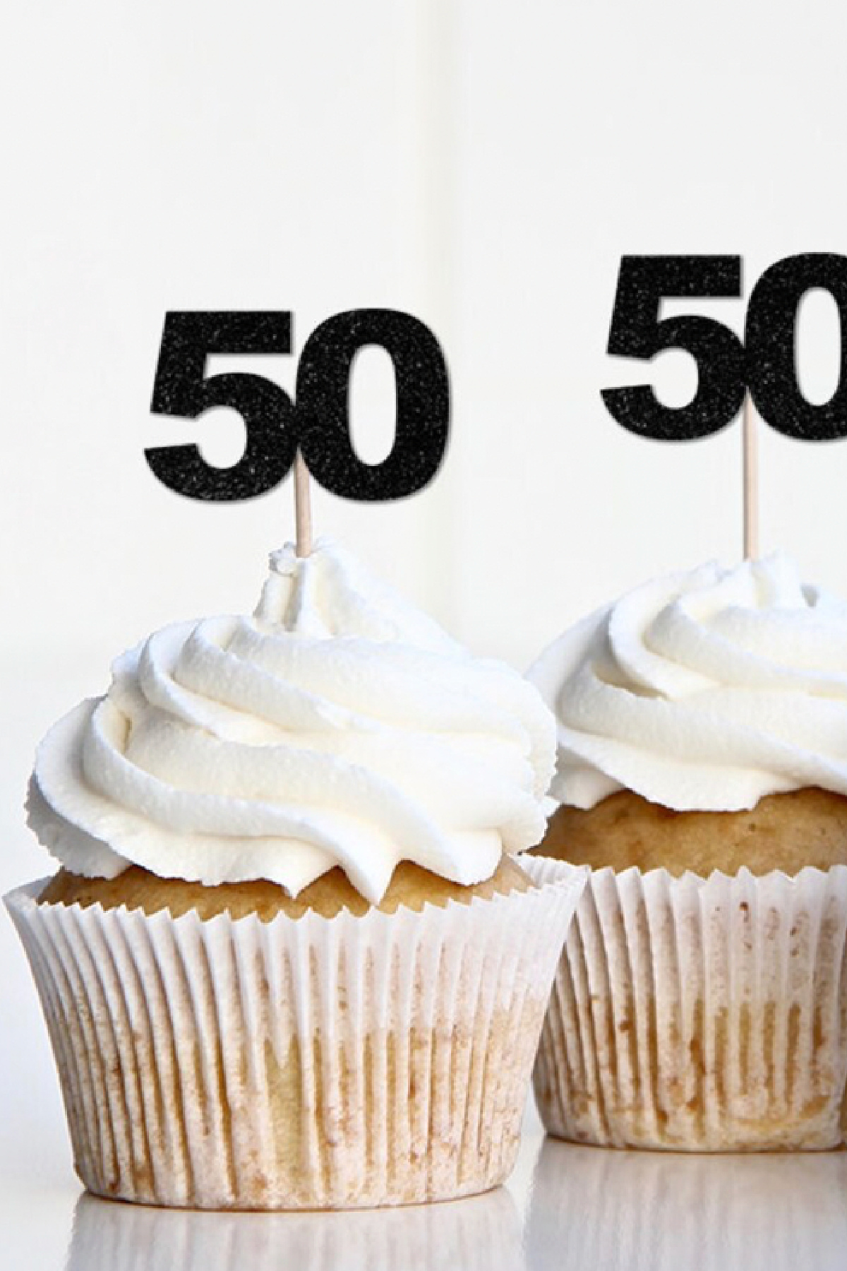 '50' Cupcake Toppers 