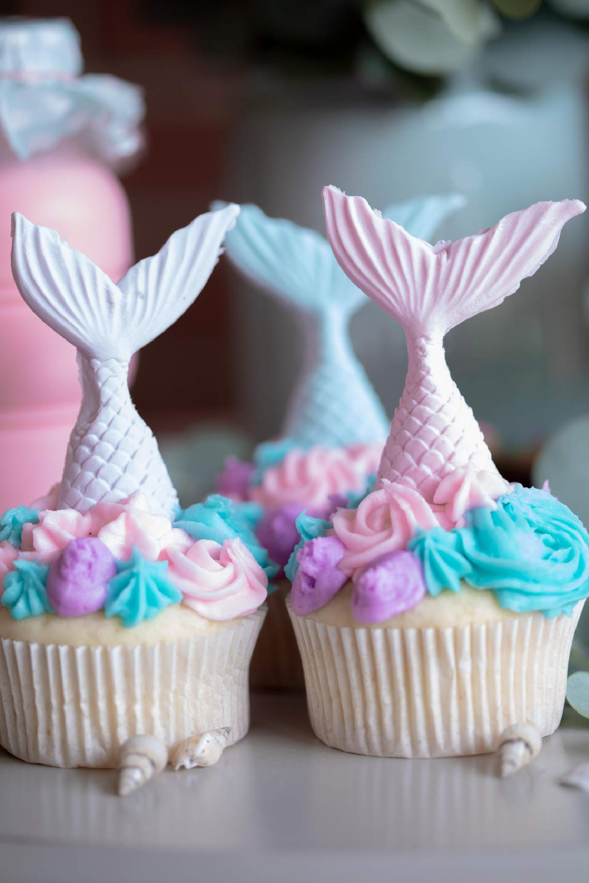 Mermaid Tail Cupcakes