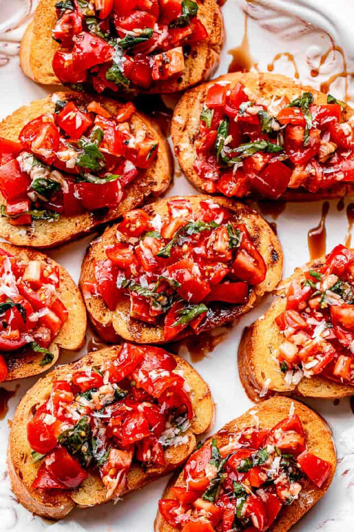 Bruschetta with Tomatoes and Basil - a tasty and cheap party food idea