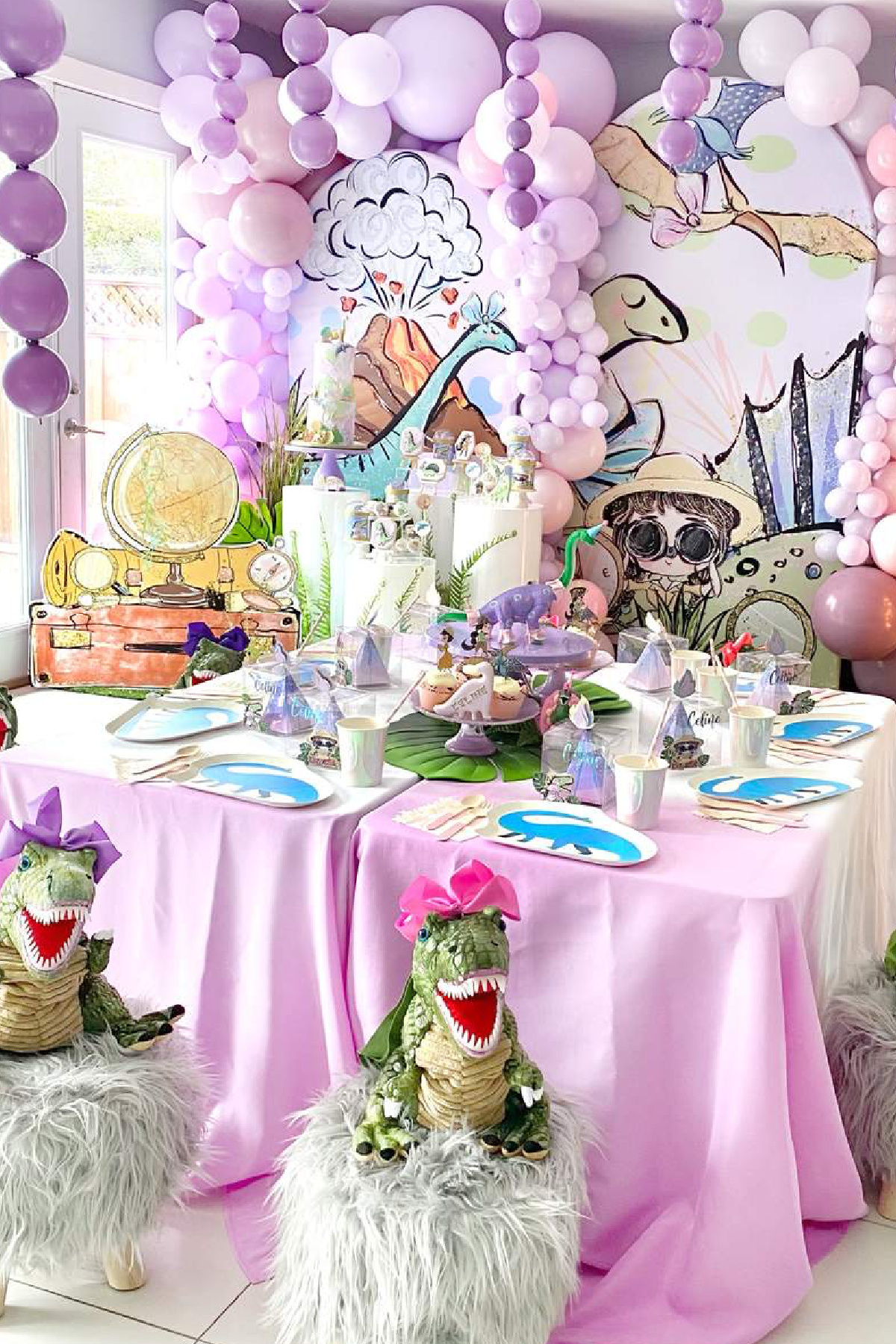 Girl Dinosaur Birthday Party
