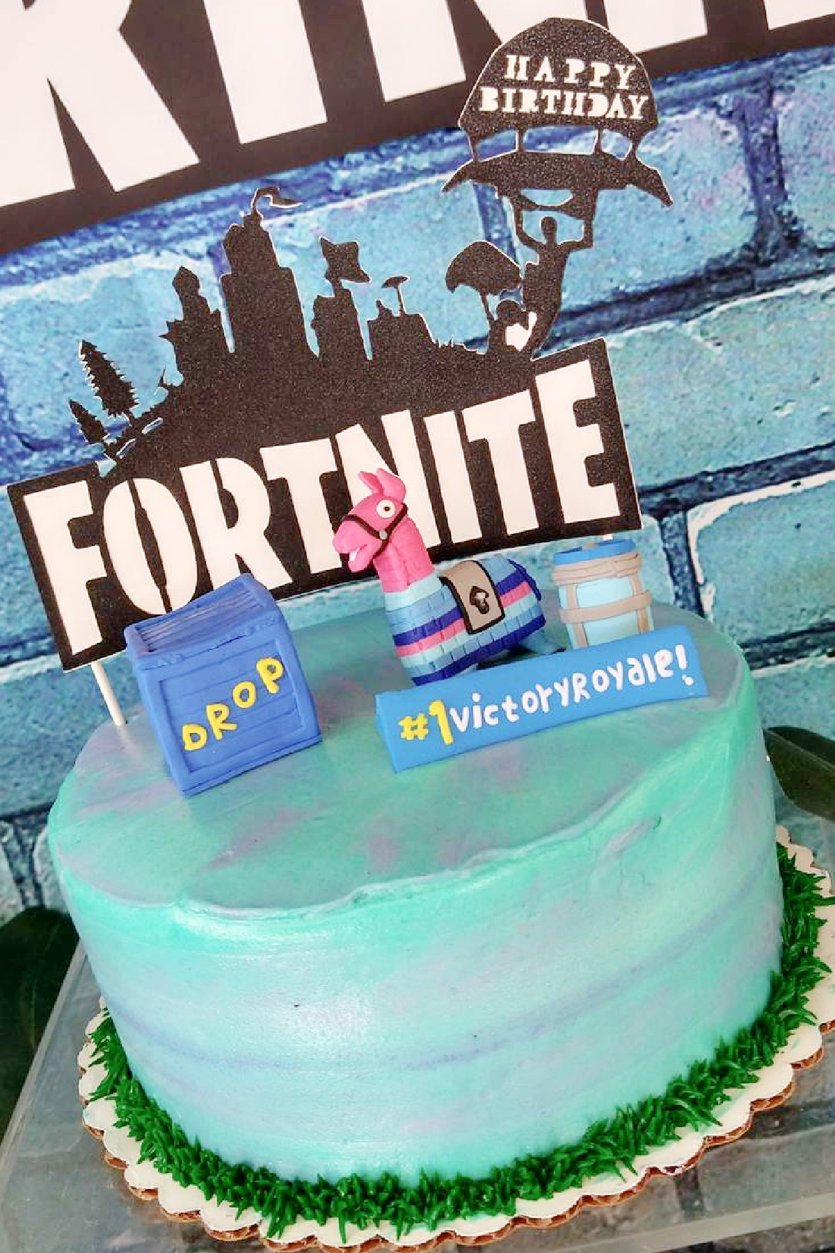 Fortnite Island Birthday Cake