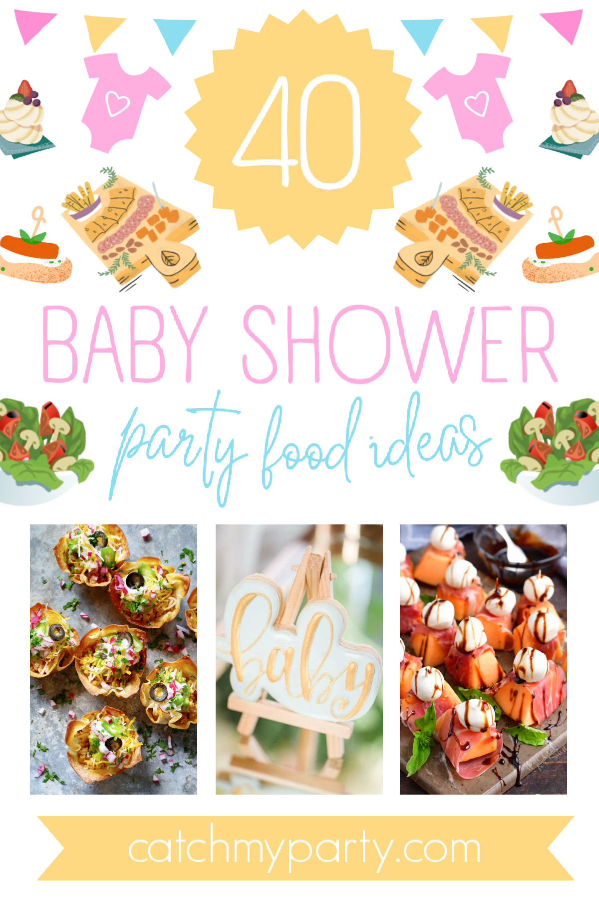 40 Impressive Baby Shower Party Food Ideas