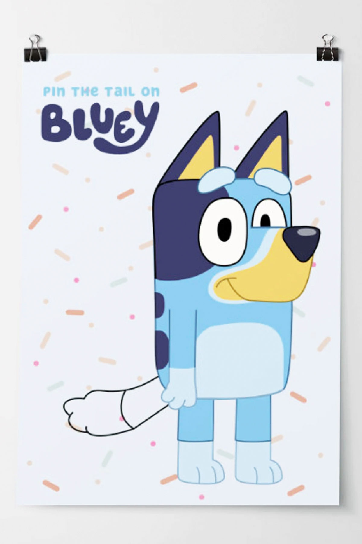  Bluey 'Pin the Tail' Party Activity