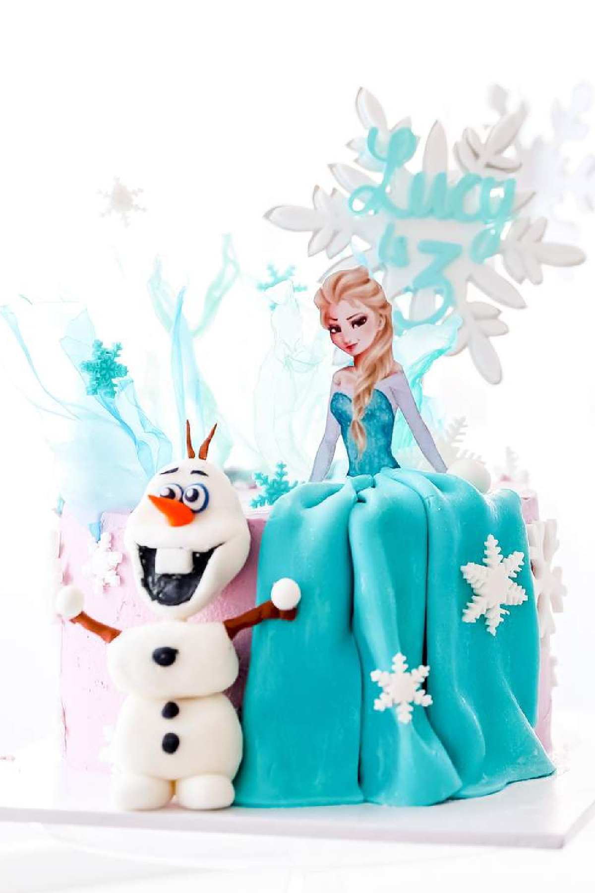 Elsa's Dress Birthday Cake 