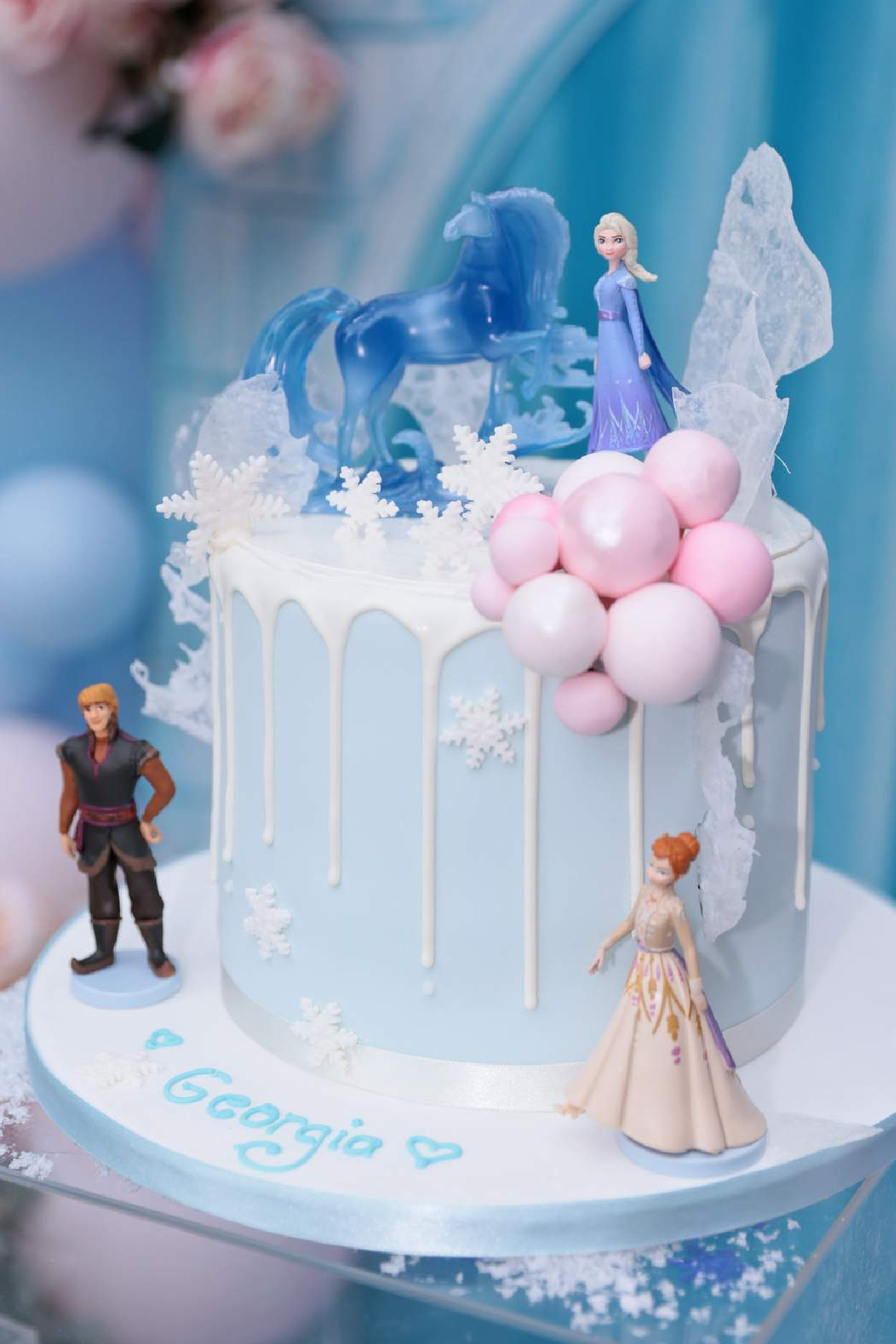Frozen Drip Birthday Cake
