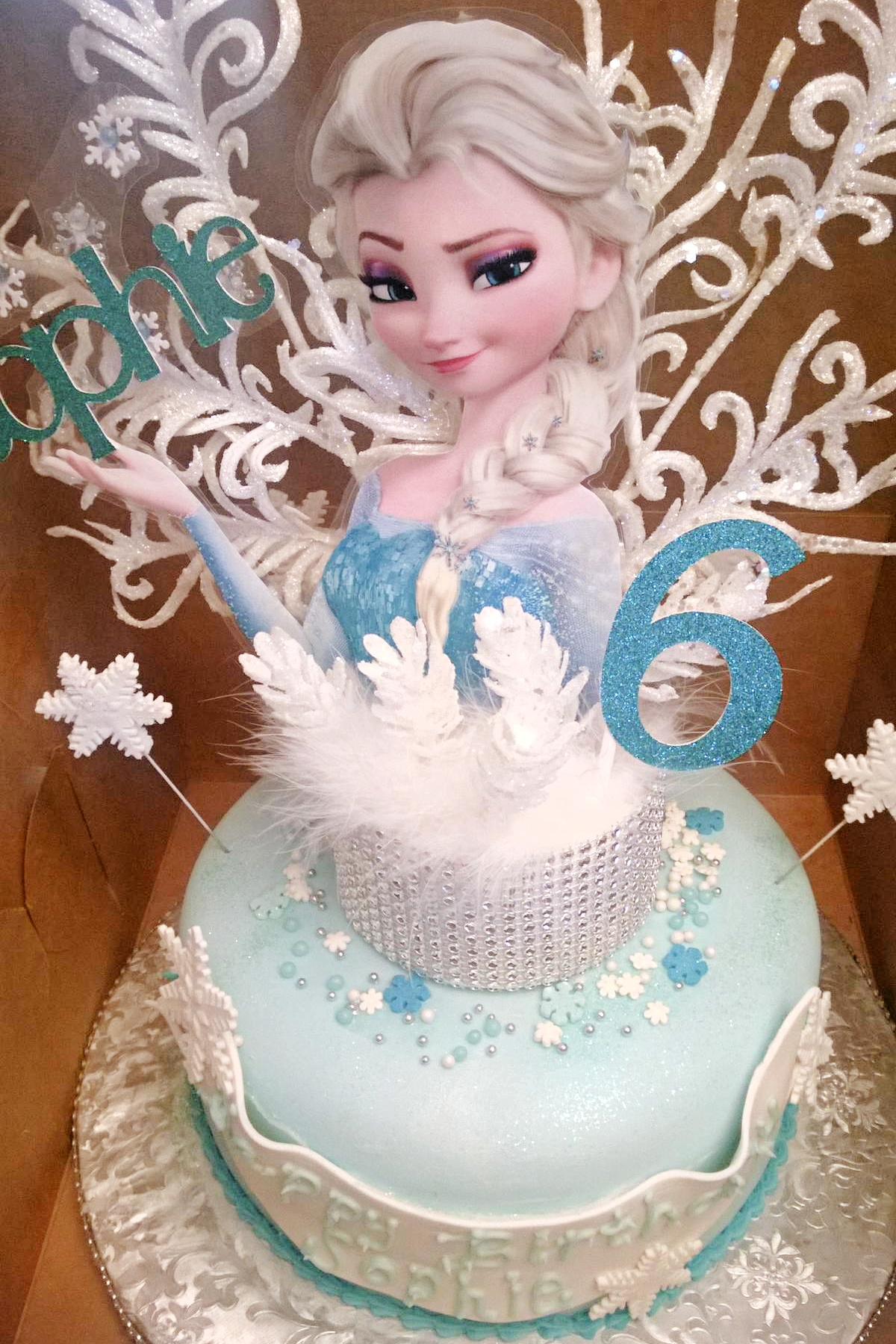 Impressive Elsa Birthday Cake