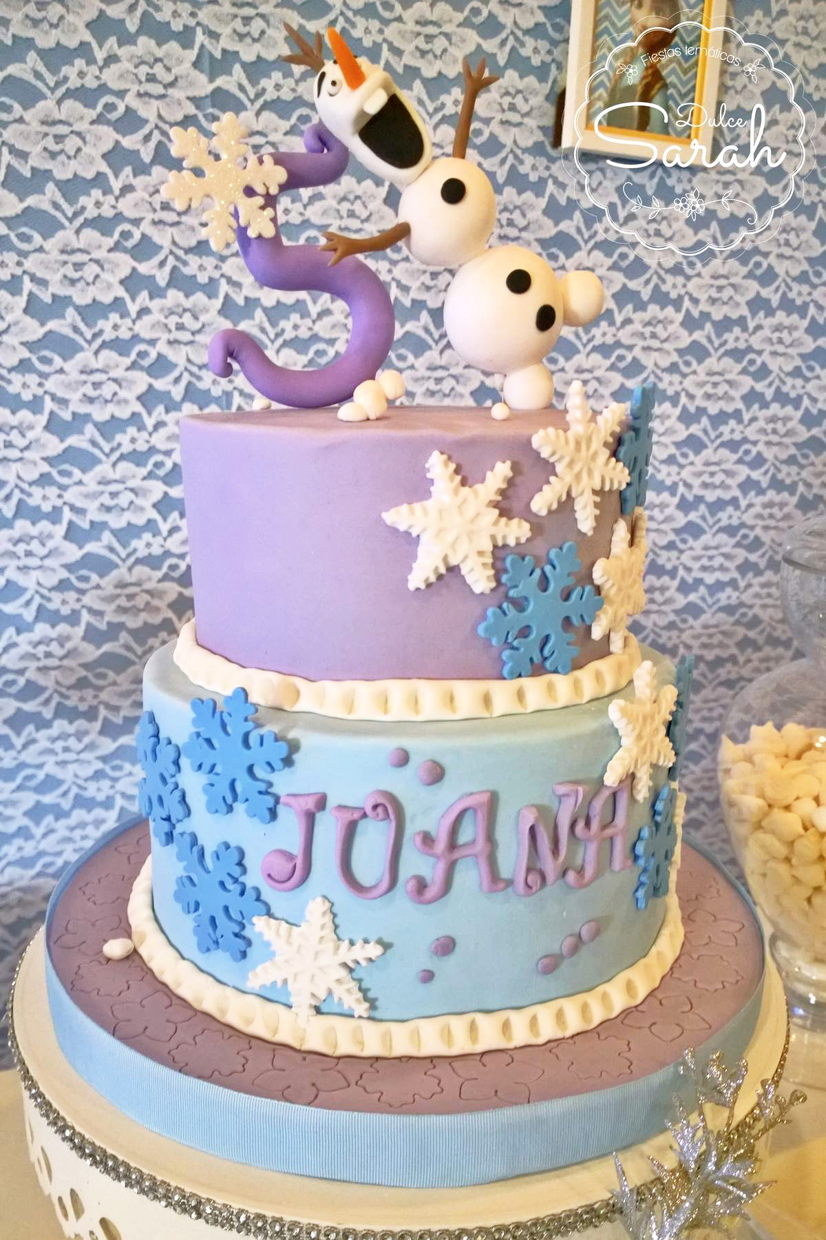 Singing Olaf Birthday Cake