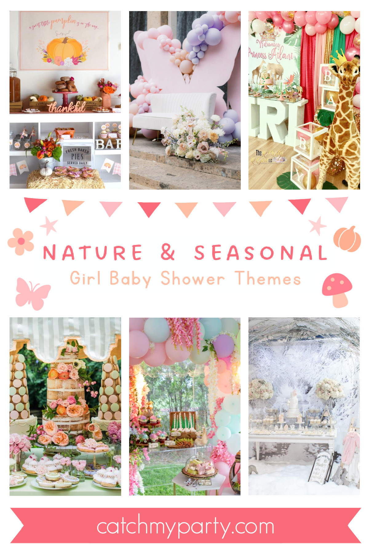 Nature & Seasonal Girl Baby Shower Themes Nature & Seasonal Girl Baby Shower Themes