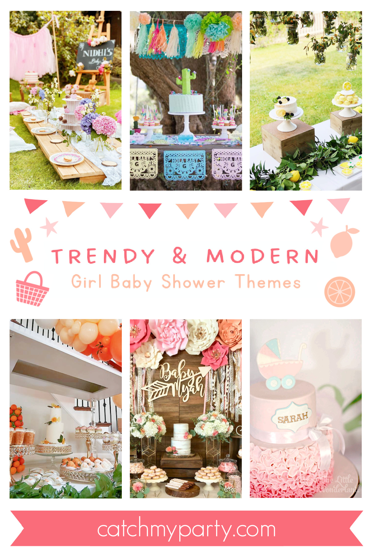 Trendy & Modern Girl Baby Shower Themes Trendy & Modern Girl Baby Shower Themes