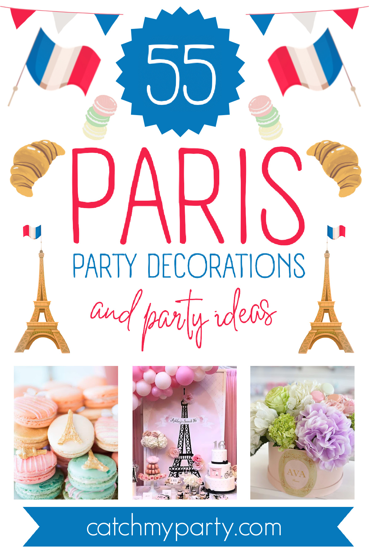55 Stylish Paris Party Decorations and Ideas