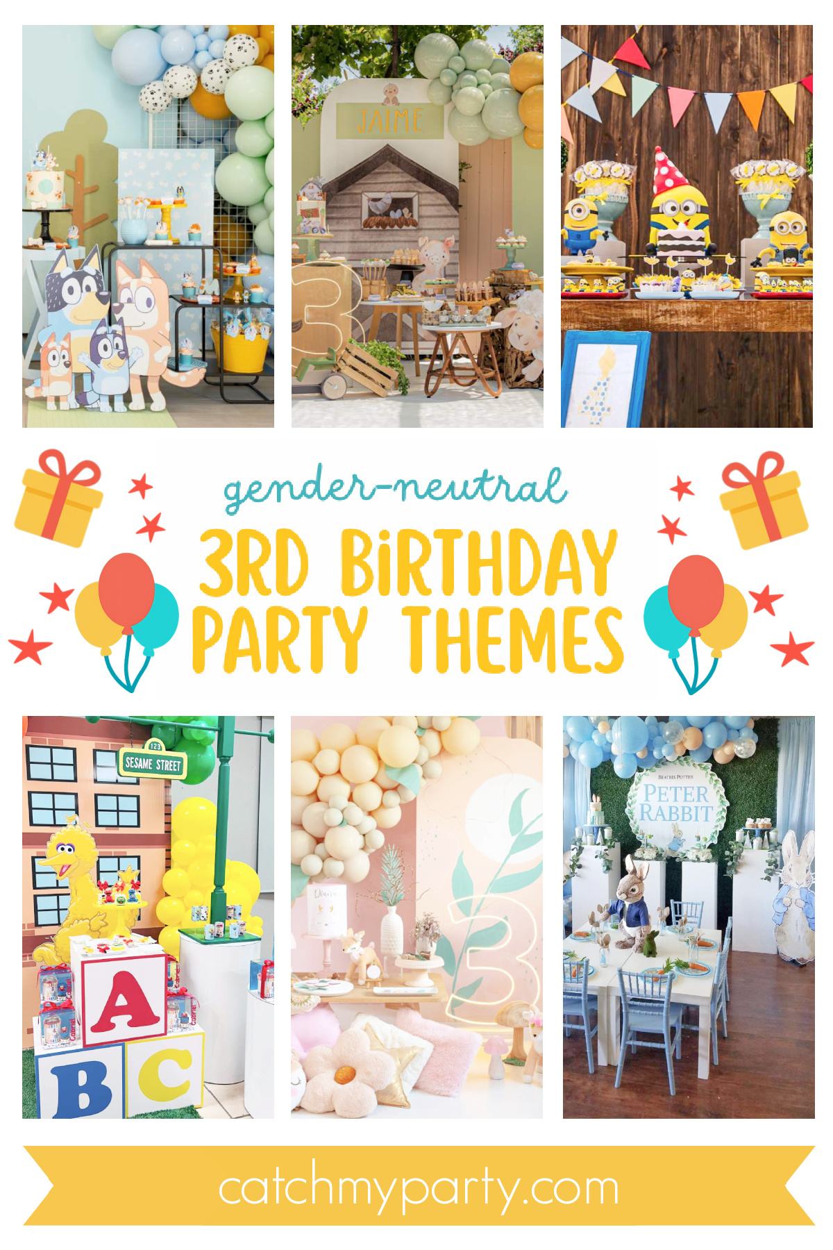 Gender-Neutral 3rd Birthday Party Ideas