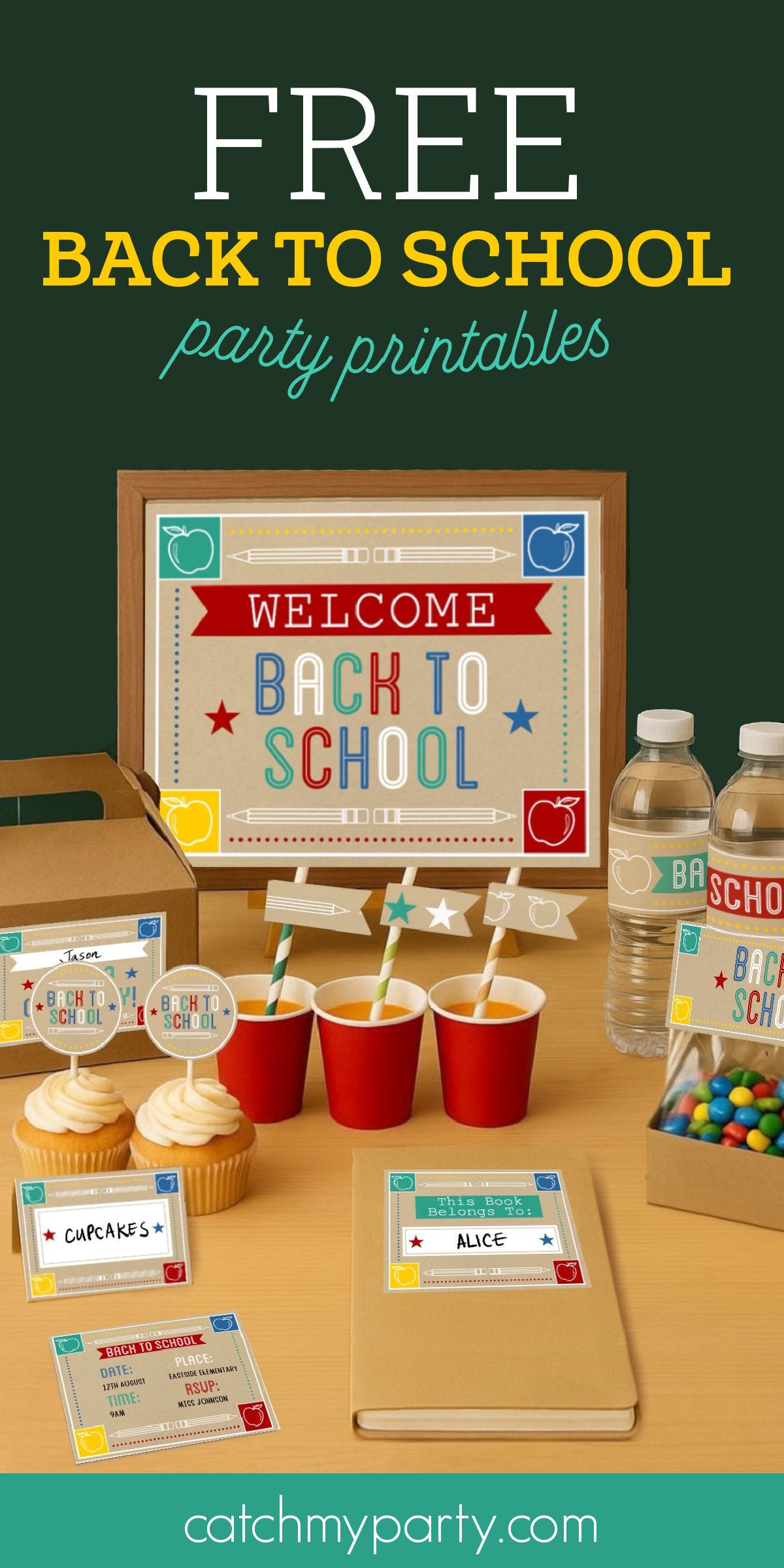 📚FREE Back to School Party Printables🍎