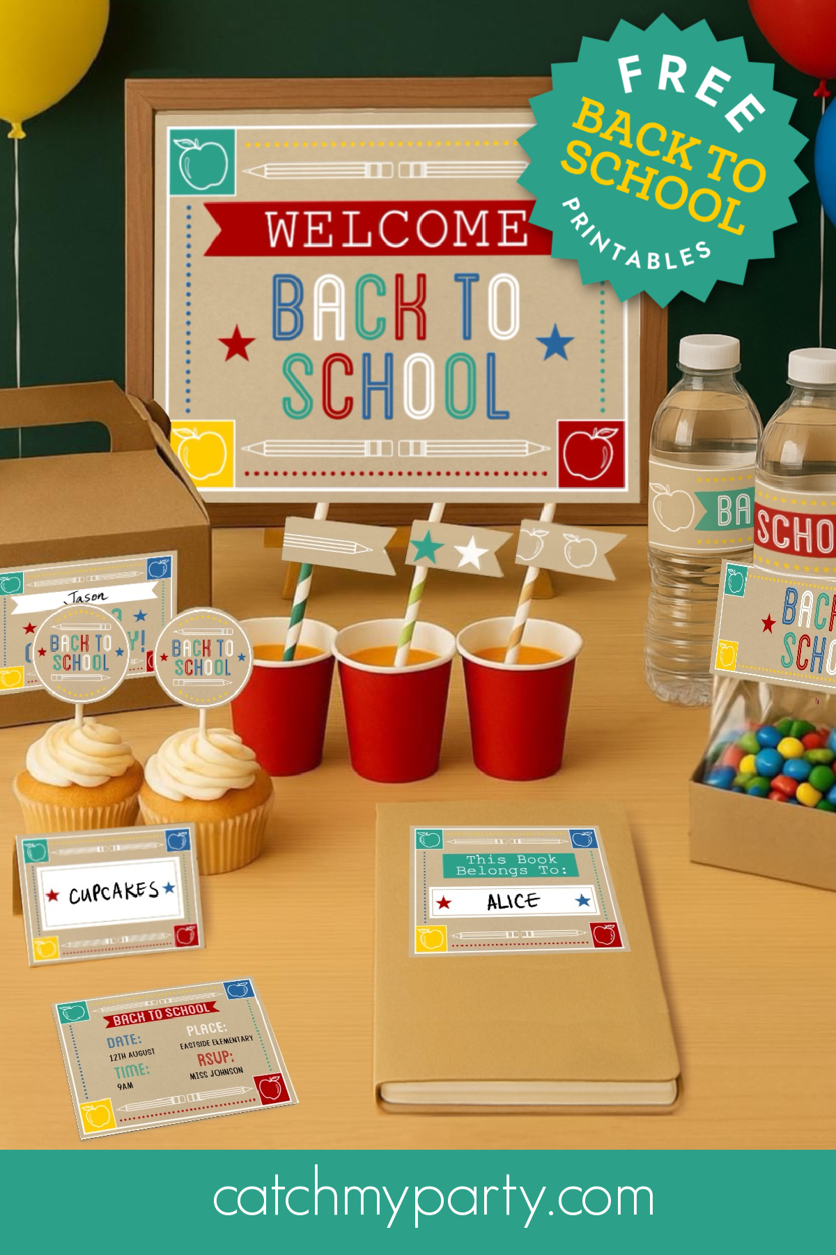 FREE Back to School Party Printables