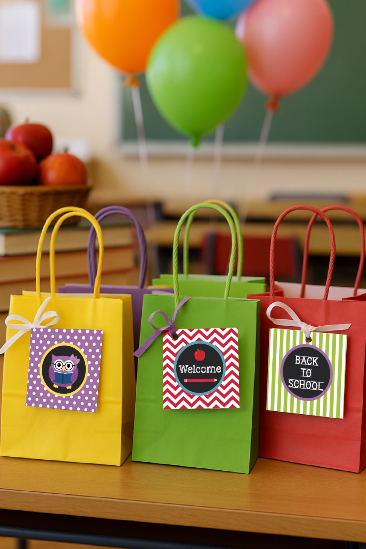 FREE Back to School Owl Favor Bag Tags Printable FREE Back to School Owl Favor Bag Tags Printable
