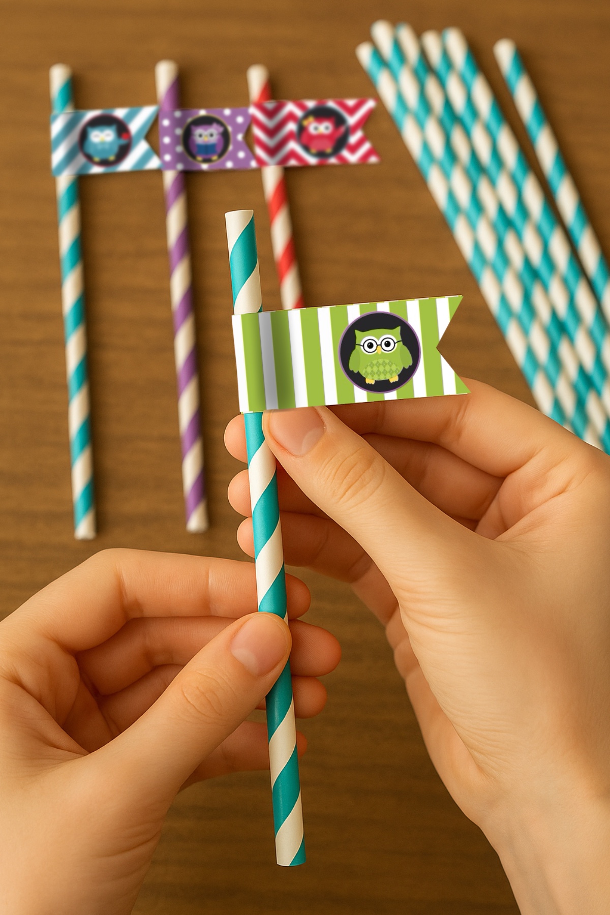 How to Assemble Owl Straw Flags How to Assemble Owl Straw Flags