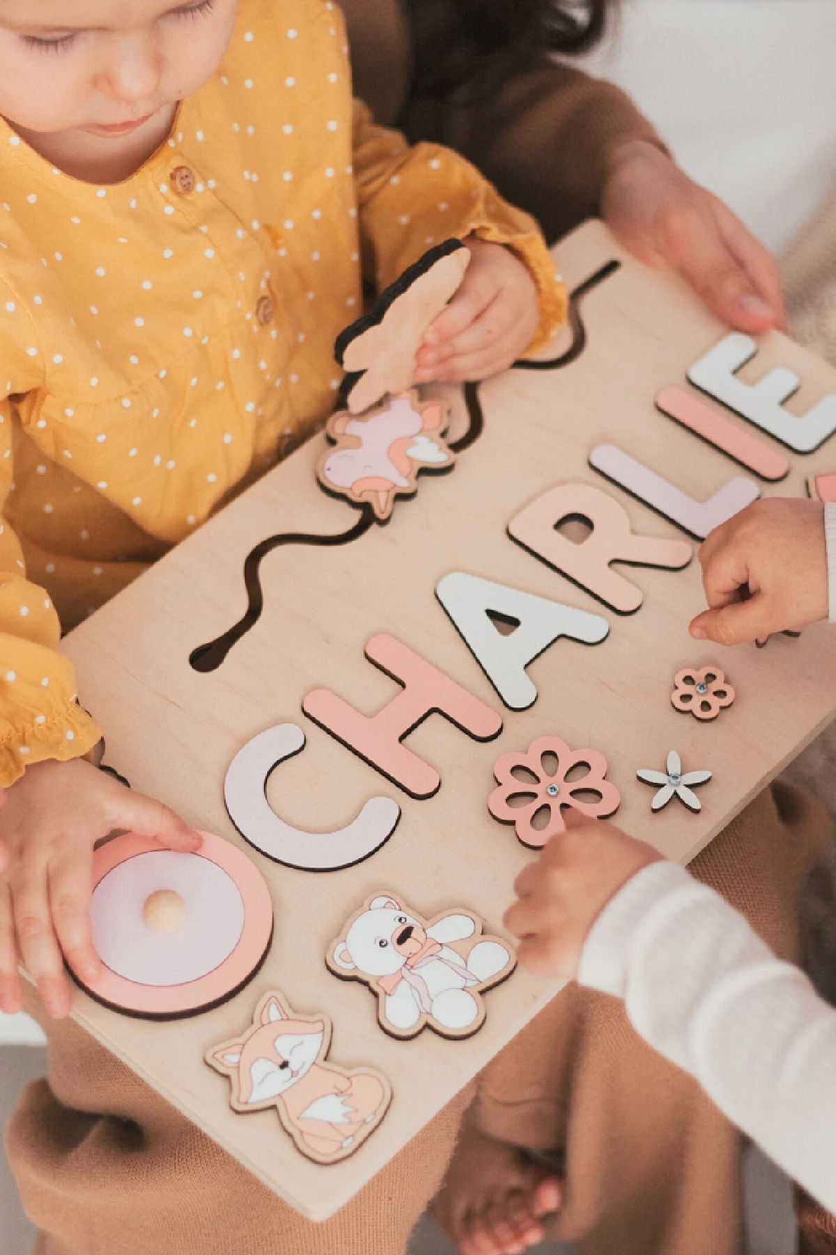 Girl First Birthday Gift Ideas - Personalized Wooden Name Puzzle