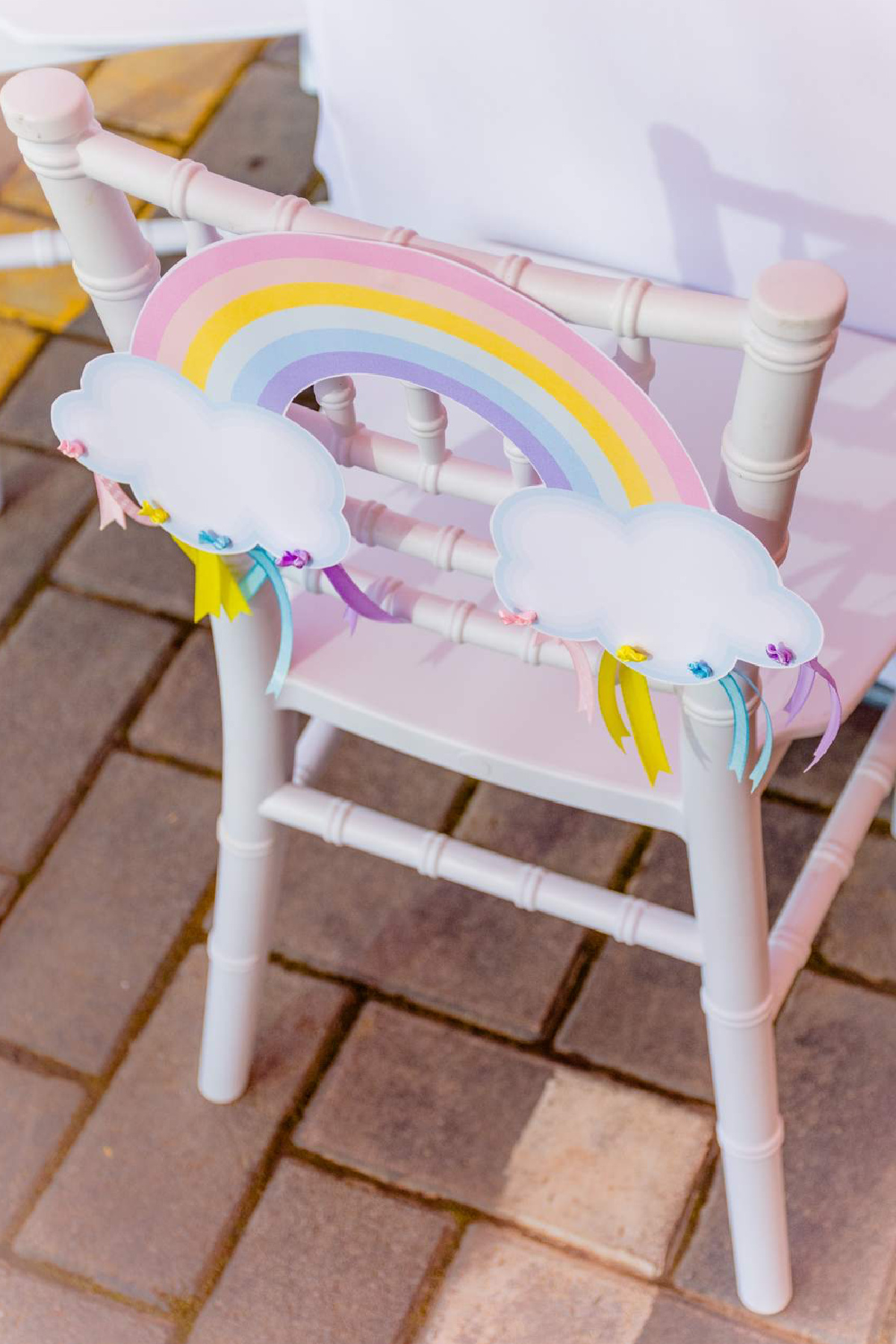 Chair Rainbow Decoration