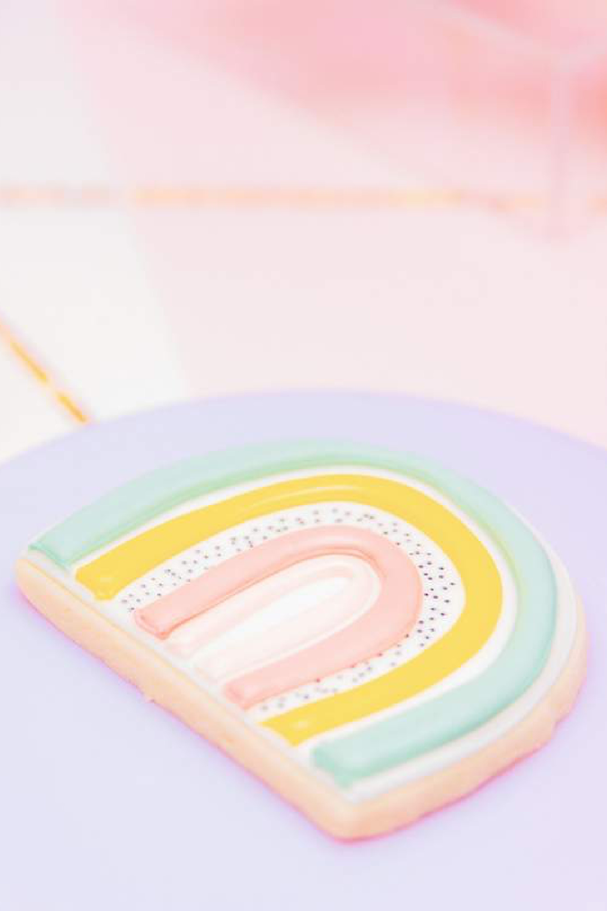 Pastel Boho Rainbow Cookies