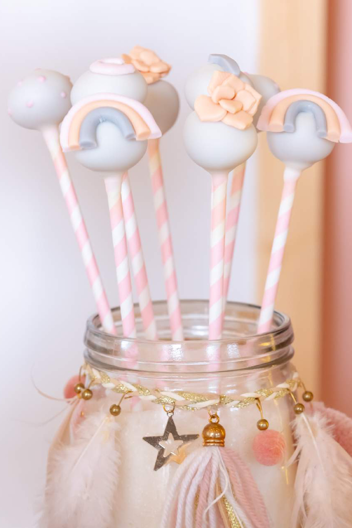 Pastel Rainbow Cake Pops