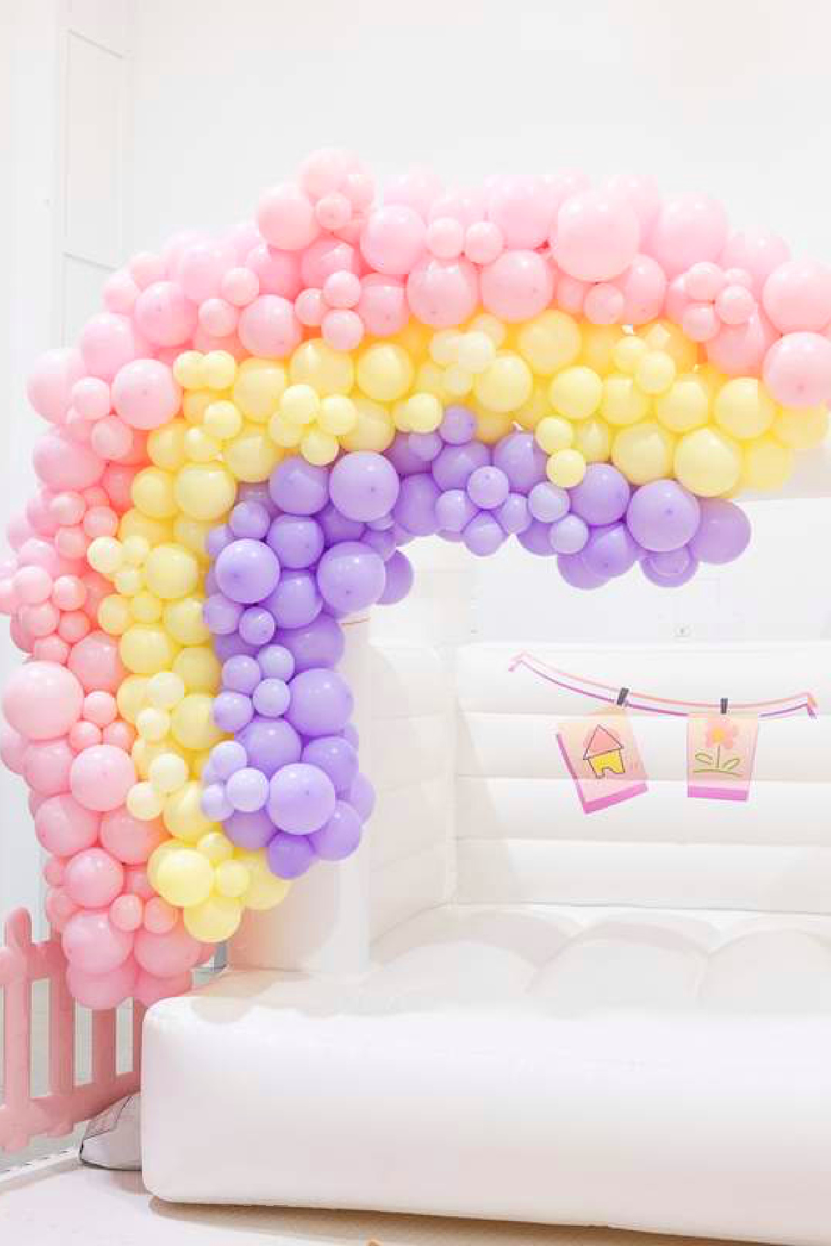 Rainbow Balloon Decor