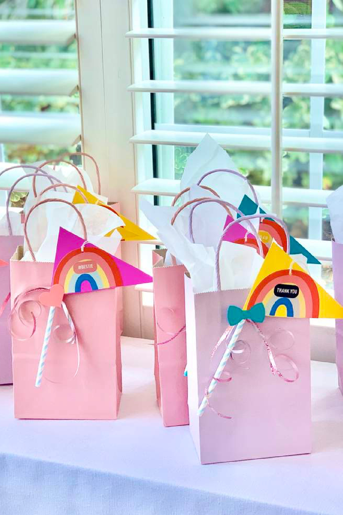 Rainbow Party Favor Bags