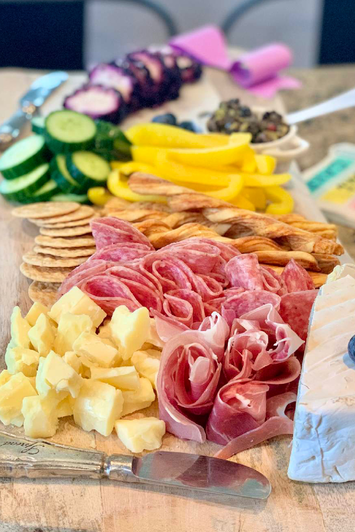 Rainbow Party Food Grazing Board