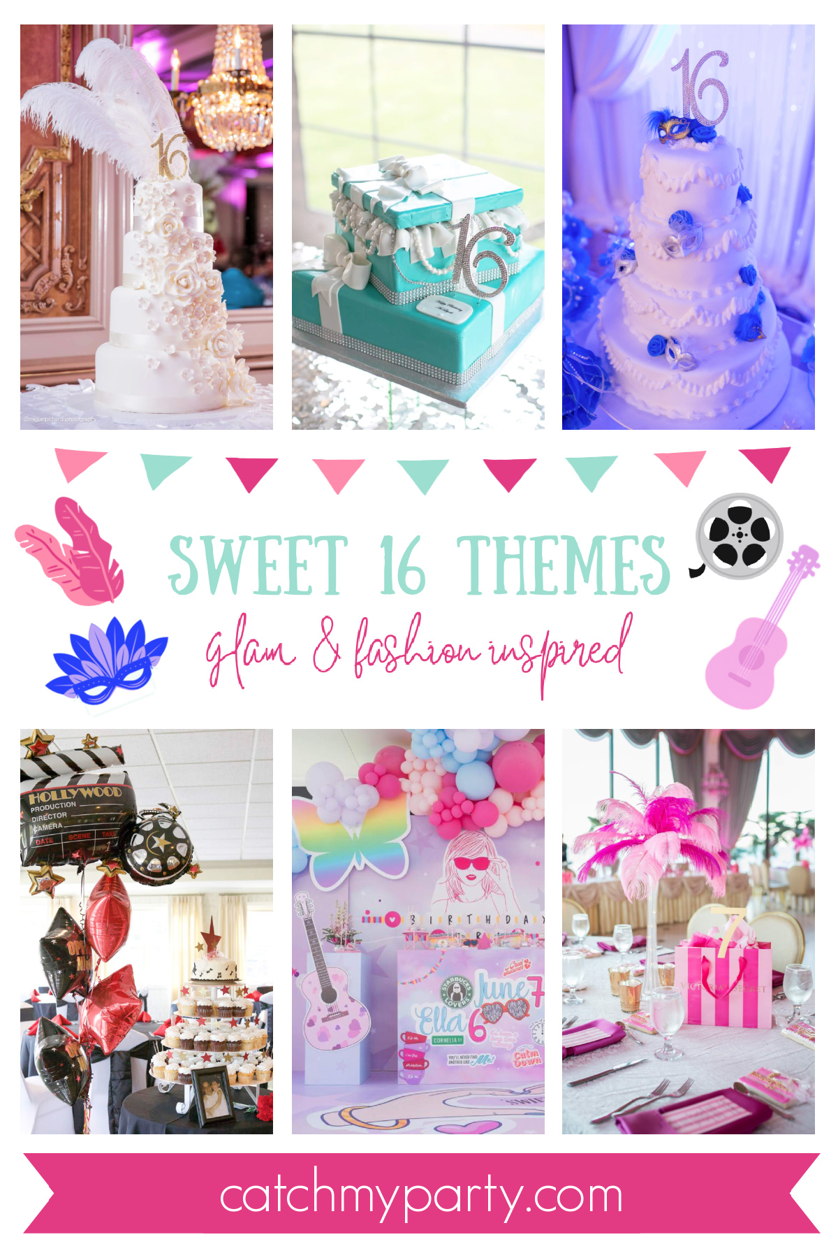 Glam & Fashion-Inspired Sweet 16 Themes