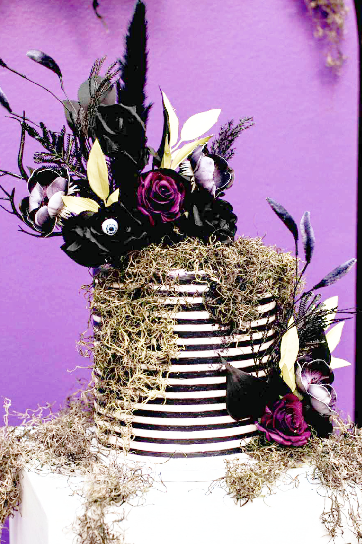 Gothic Beetlejuice-Inspired Cake