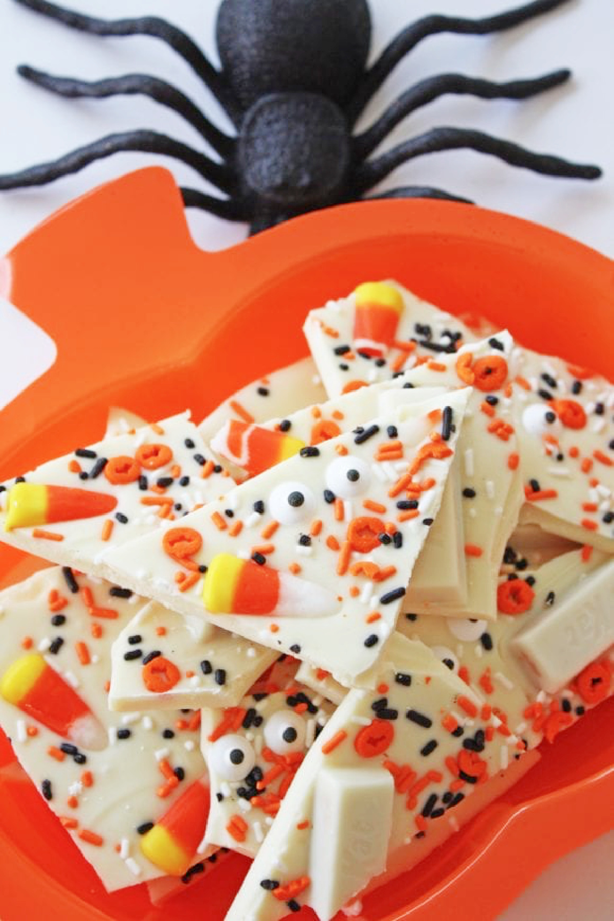 Halloween White Chocolate Bark