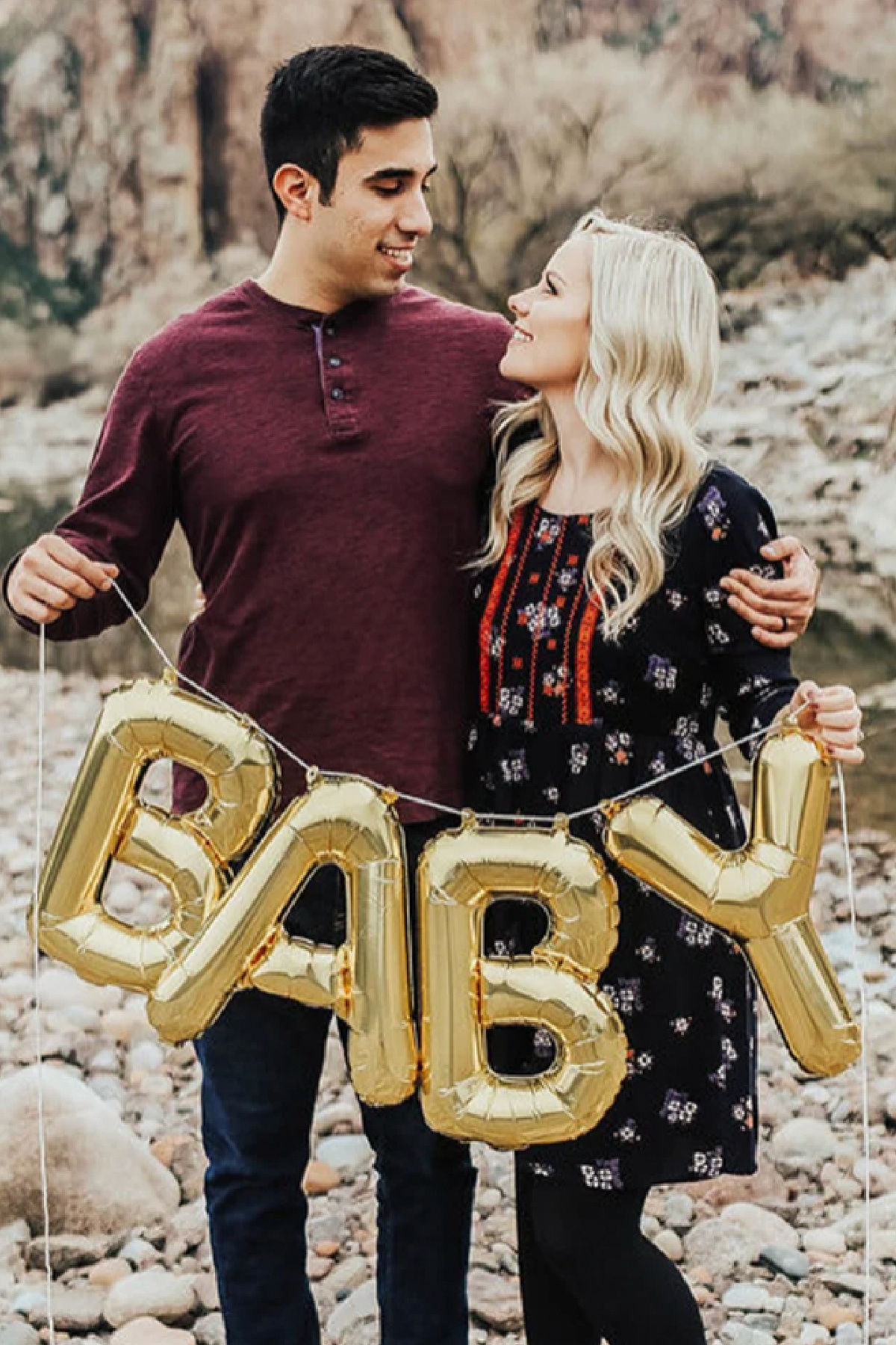 Digital Pregnancy Announcements - 'Baby' Foil Balloon