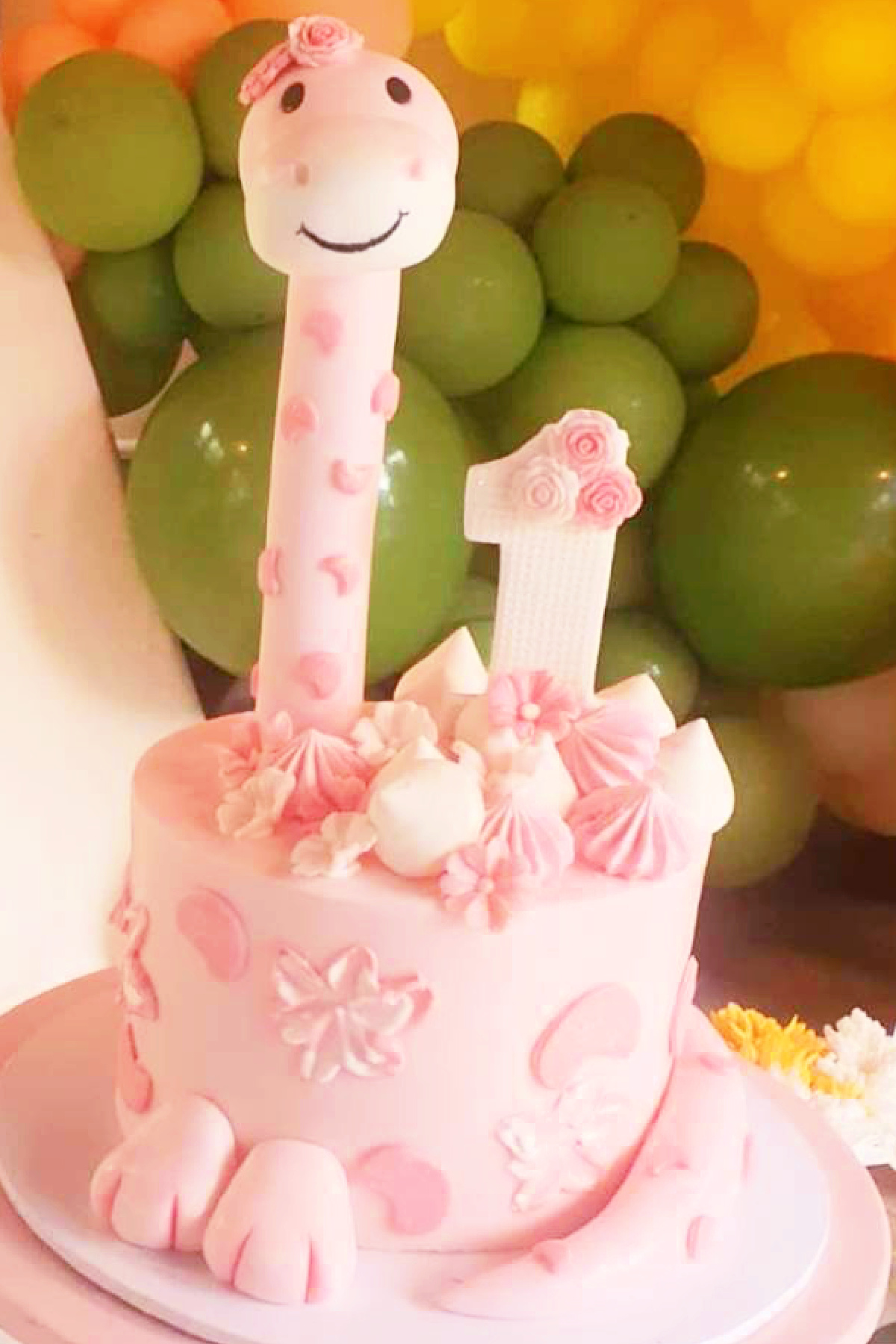 Girly Dino Cake