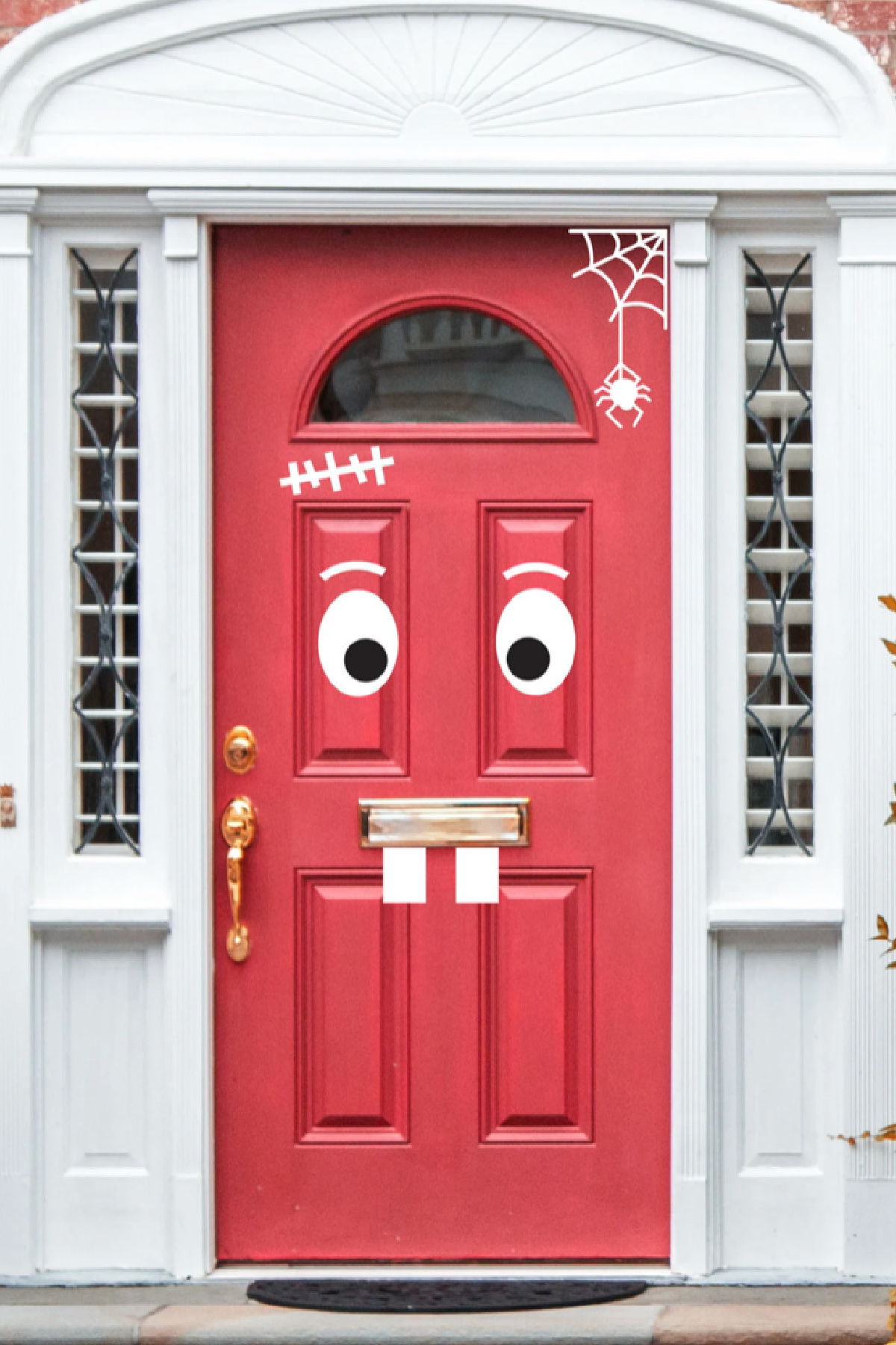 Halloween Front Door Monster Face