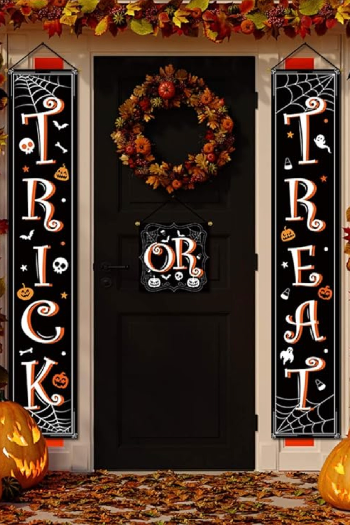 Trick or Treat Front Porch Banner