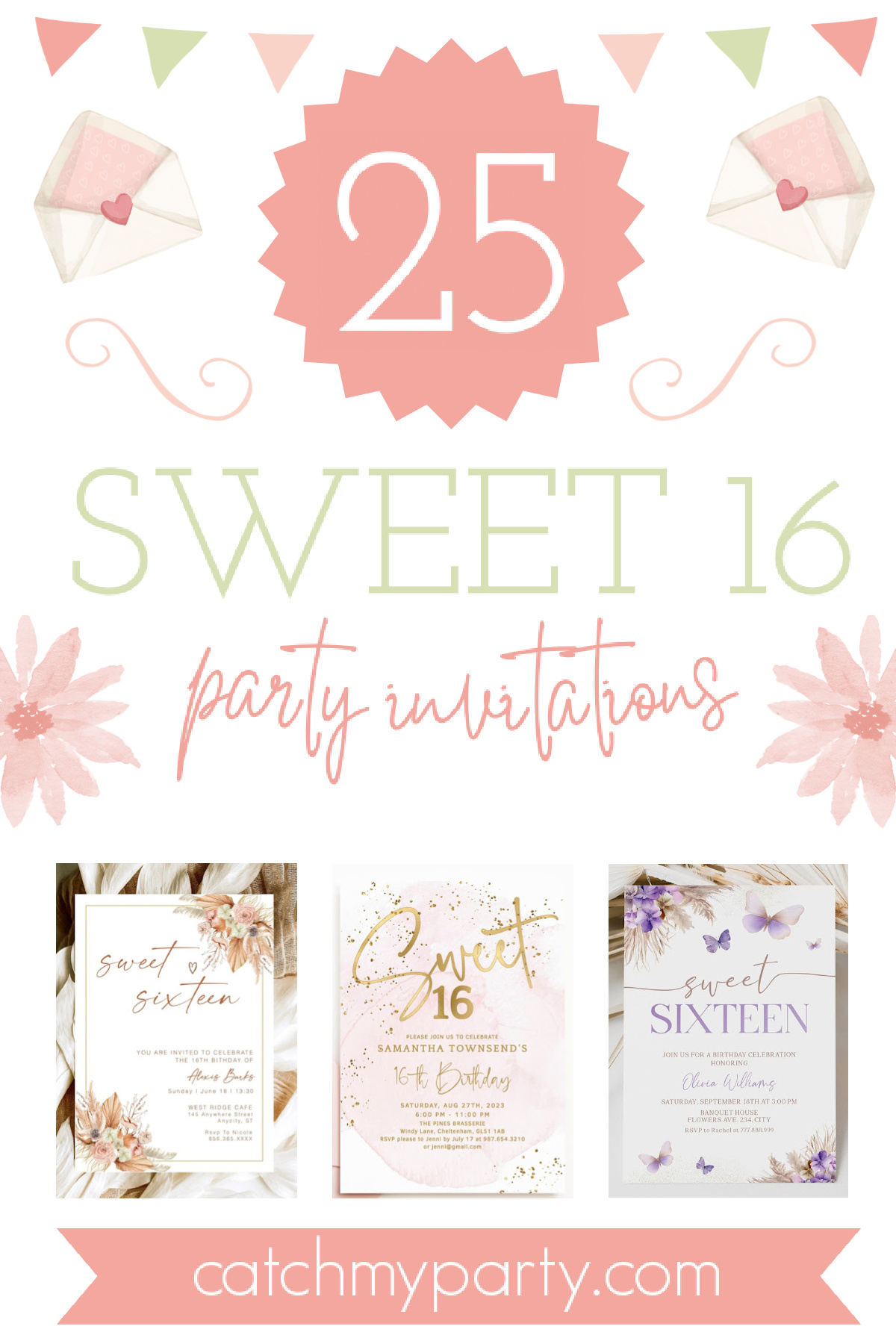 The 25 Most Glamorous Sweet 16 Party Invitations!