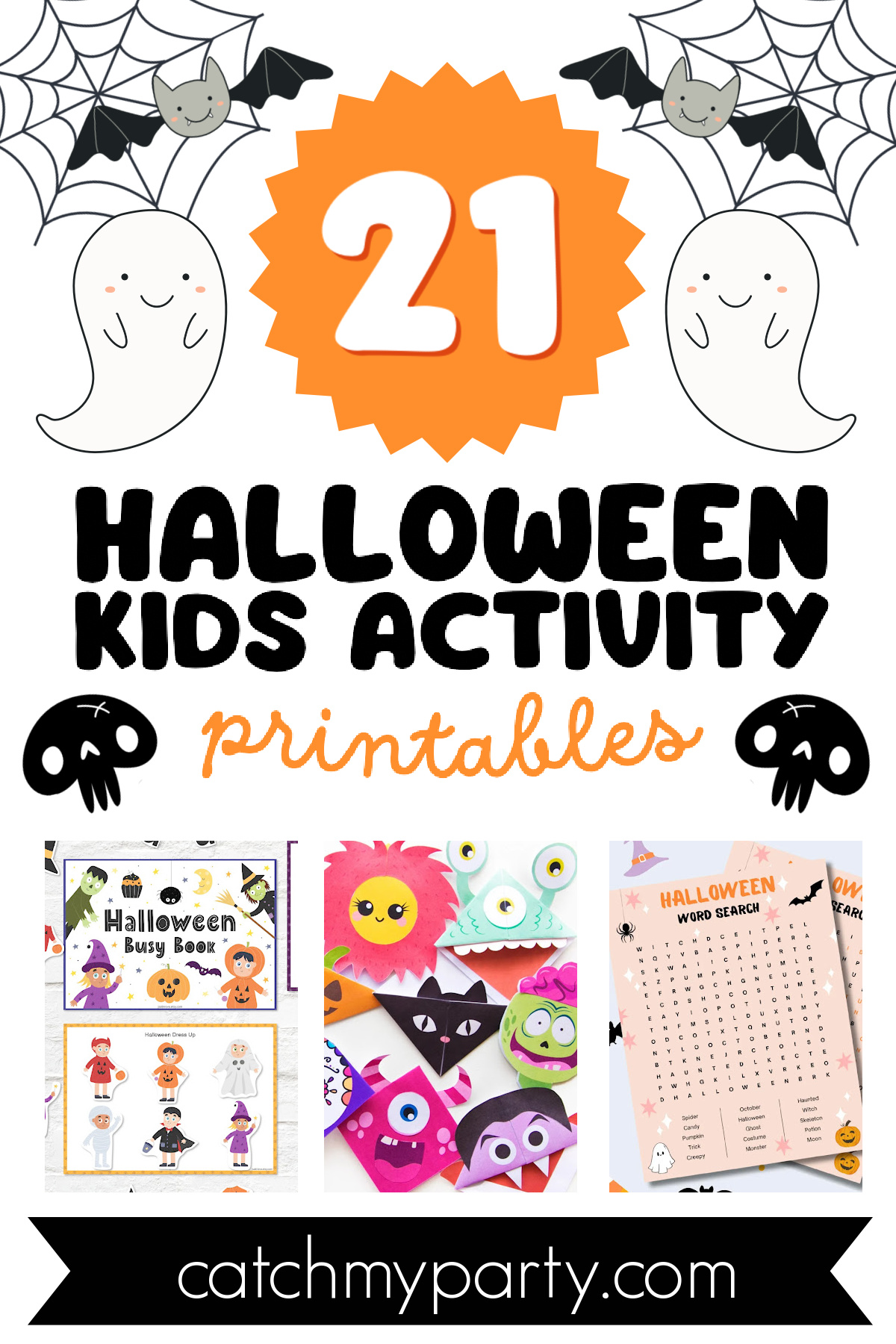 21 Fun Creepy Halloween Kids Activity Printables!