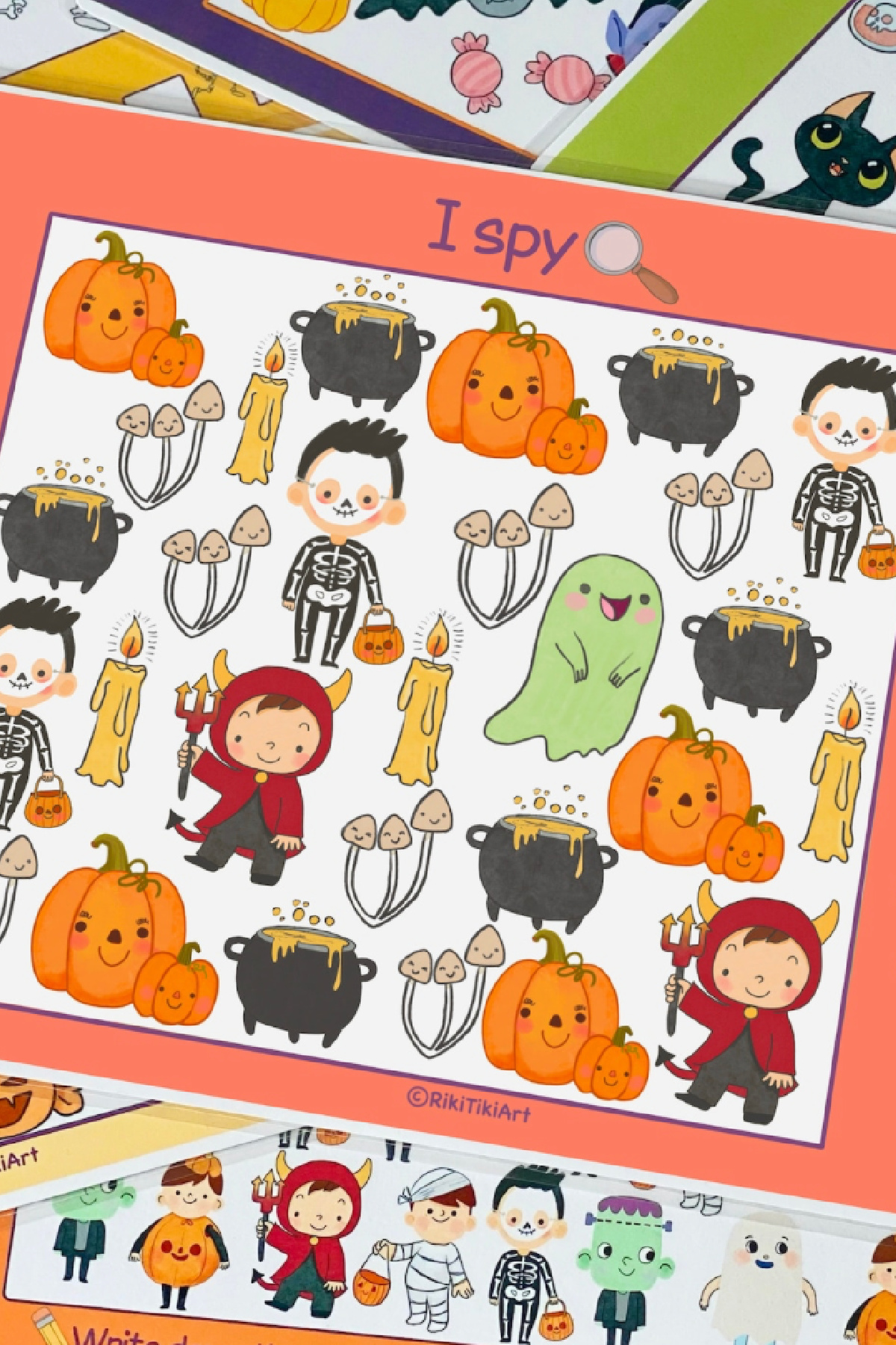 Printable Halloween I Spy Game