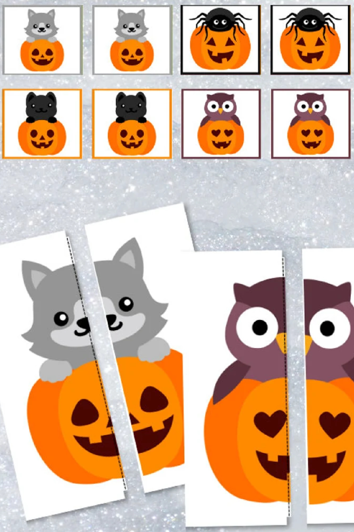 Printable Halloween Matching Cards Game