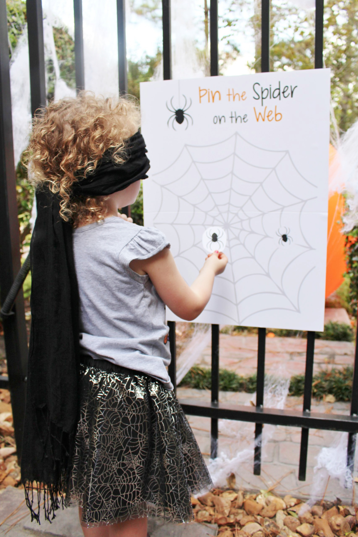 FREE Printable 'Pin the Spider on the Web' Game